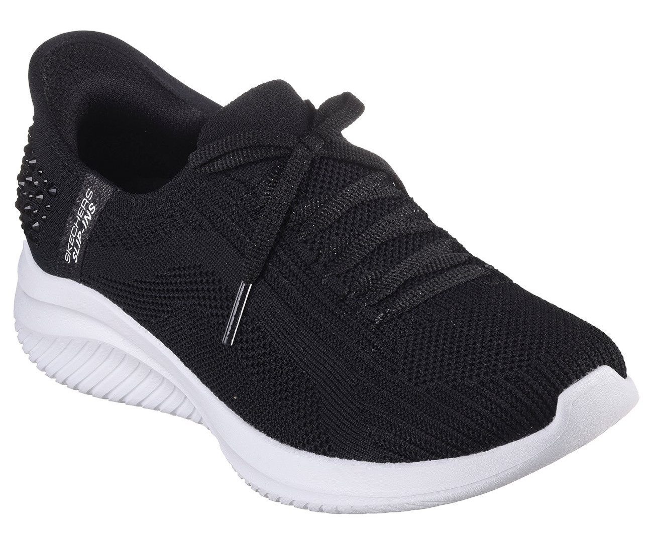Skechers Slip-on sneakers ULTRA FLEX 3.0-SHINING GLITZ , comfortschoen, slipper, sneaker met coole glitter-nieten