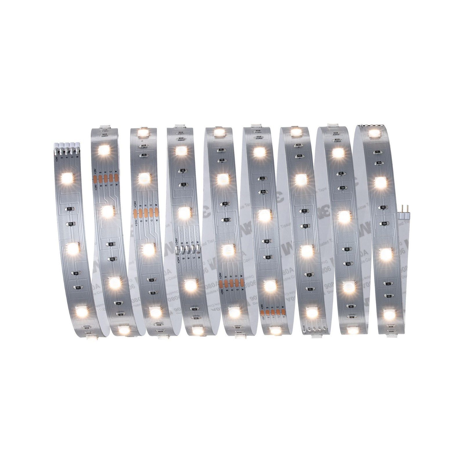 Paulmann Led-strepen MaxLED 250 Stripe 2,5m RGBW IP20 3000K 17W 24V zilverkleur (1 stuk)