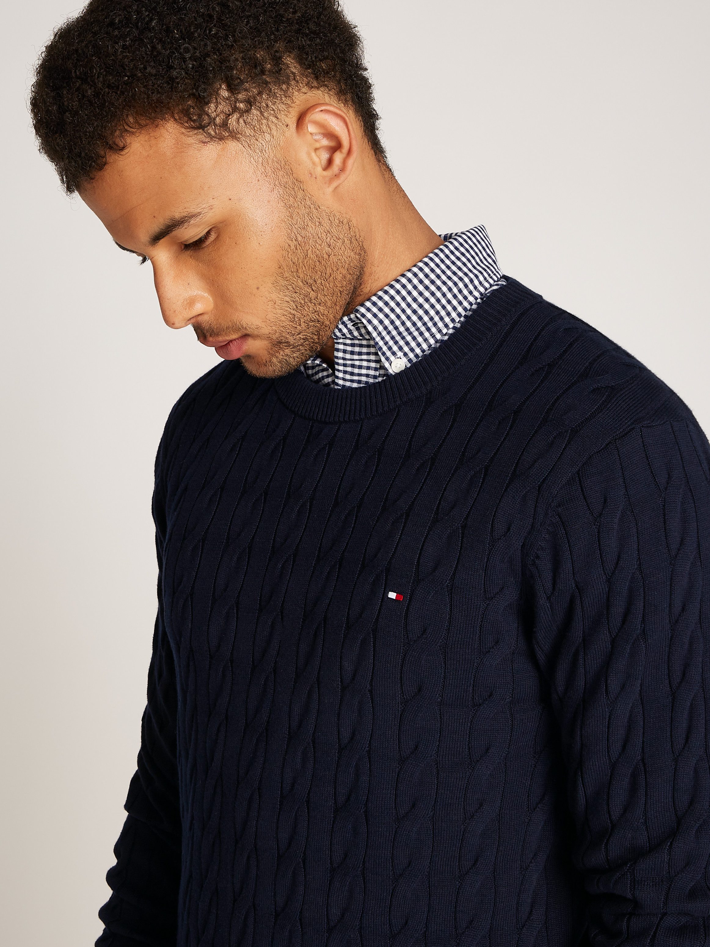 Tommy Hilfiger Gebreide trui CLASSIC CABLE CREW NECK