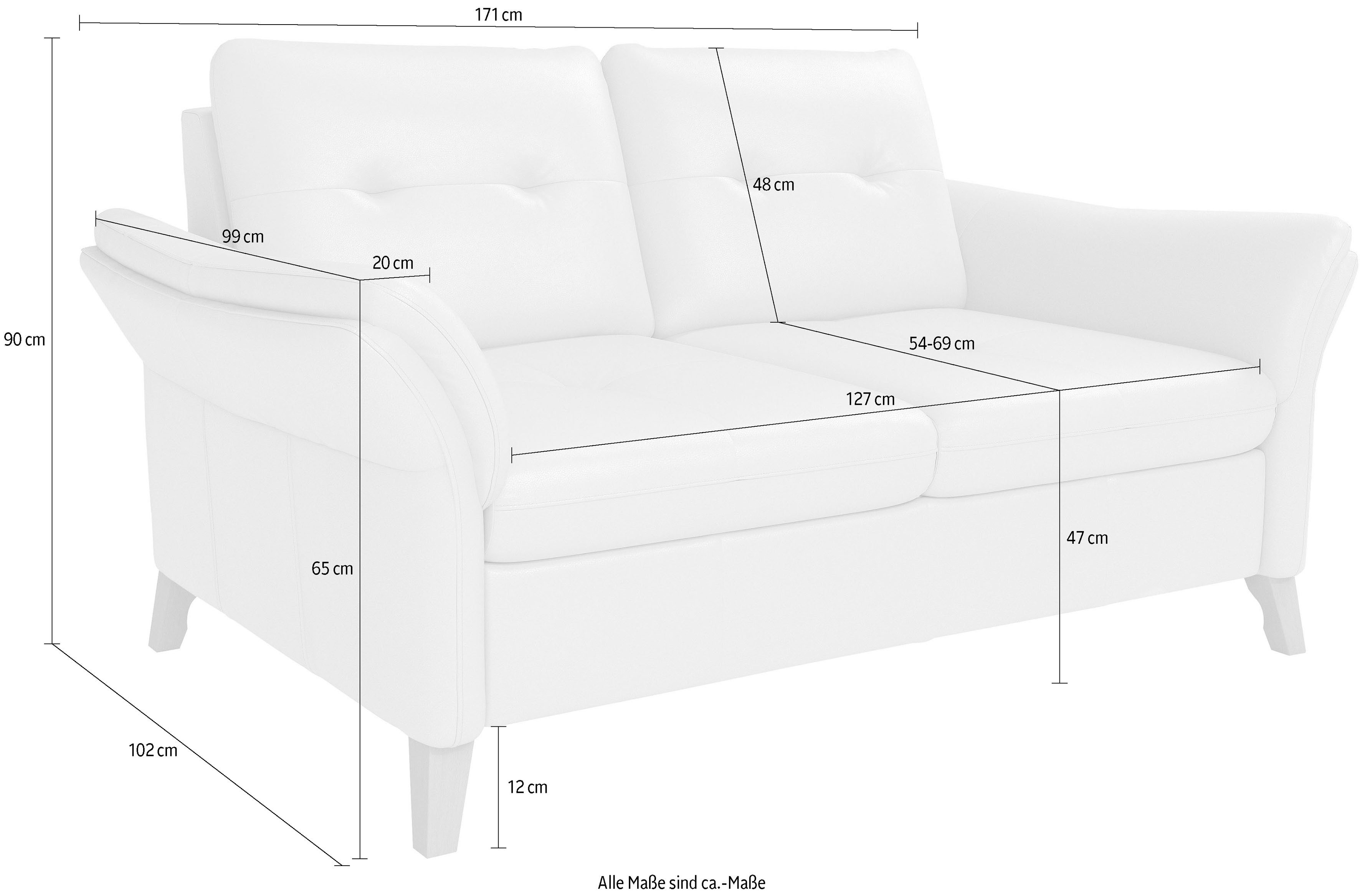 sit&more 2-zitsbank Göteborg inclusief zitdiepteverstelling en binnenvering