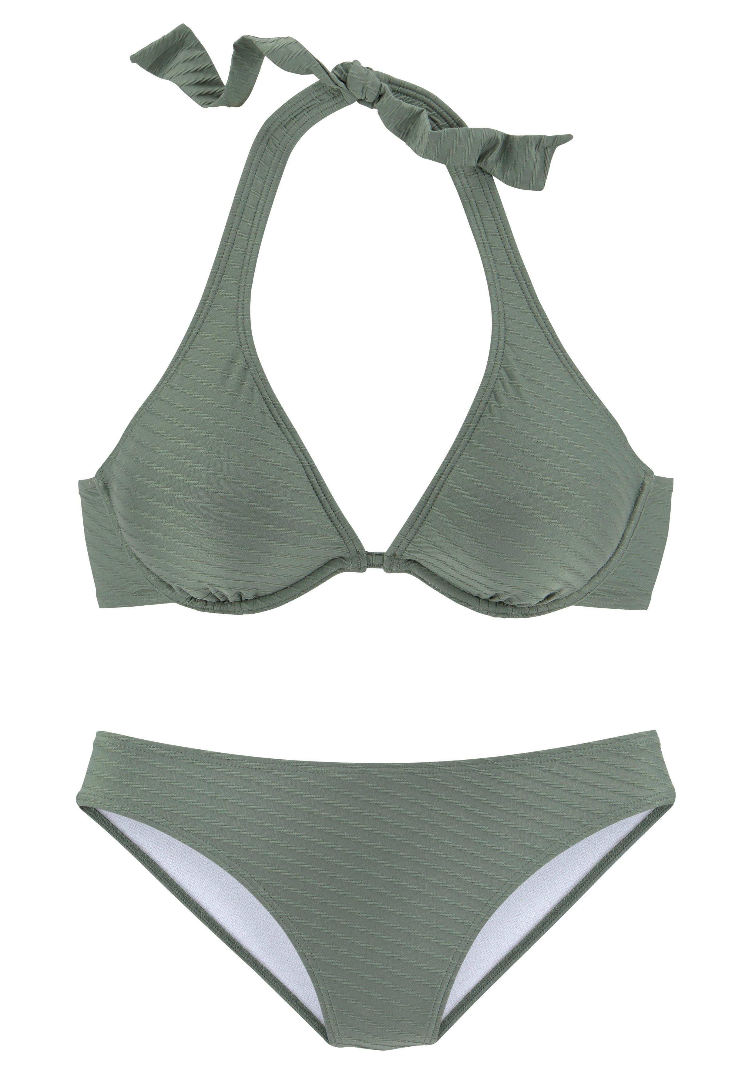 s.Oliver RED LABEL Beachwear Beugelbikini Cho Structuurstof