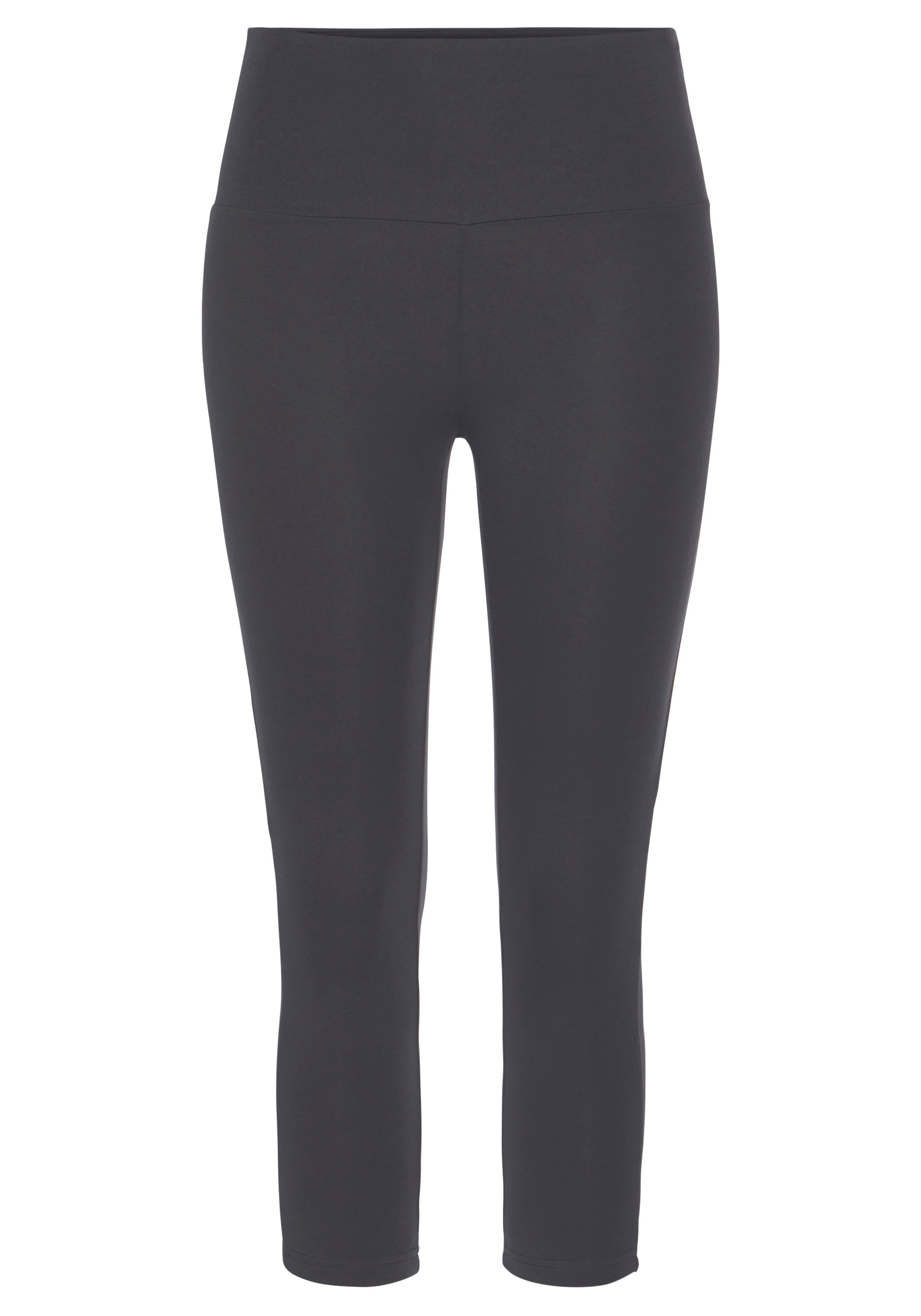 Lascana Caprilegging met brede zachte boord, loungewear