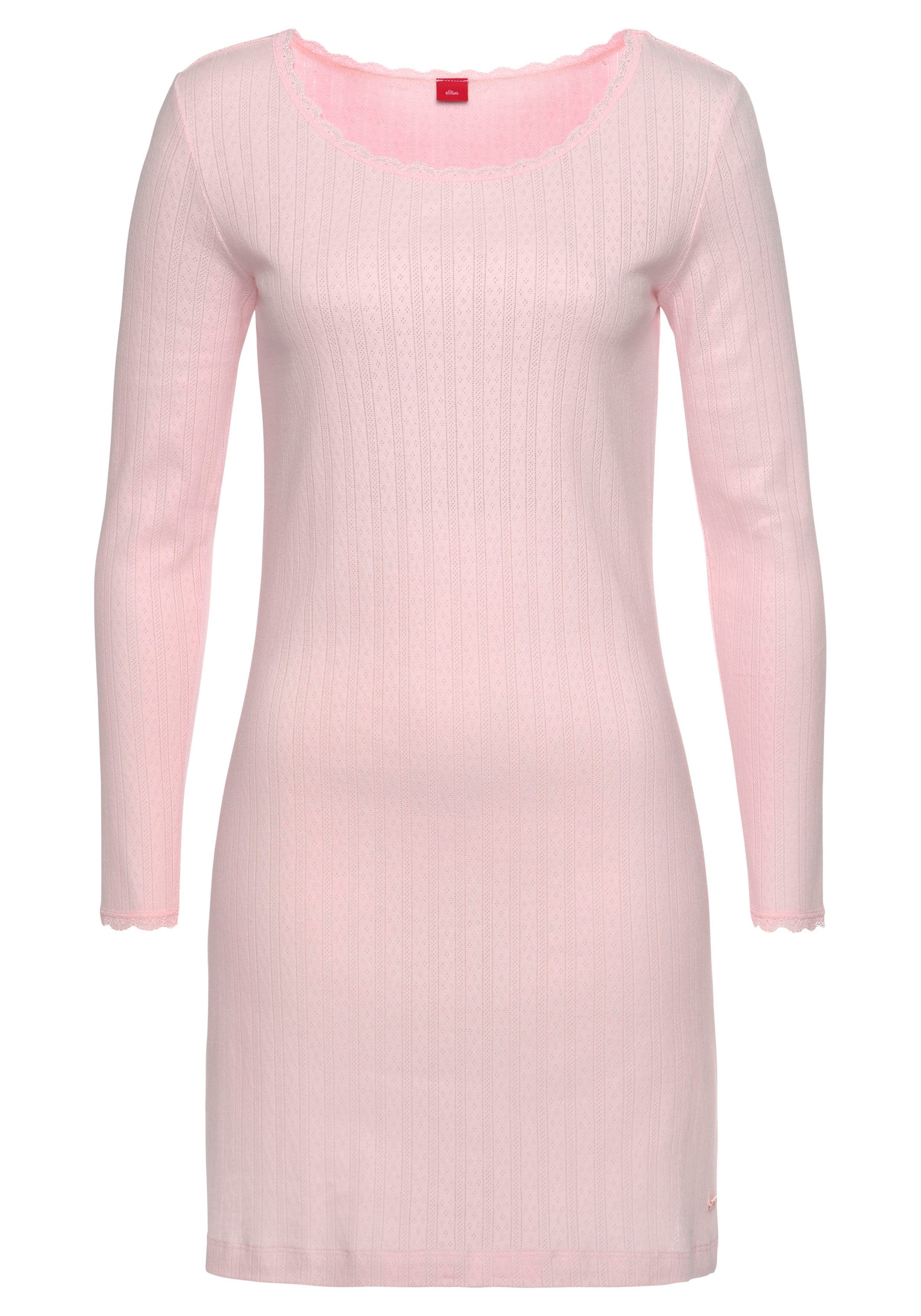 s.Oliver RED LABEL Beachwear Nachthemd in ajourbreisel