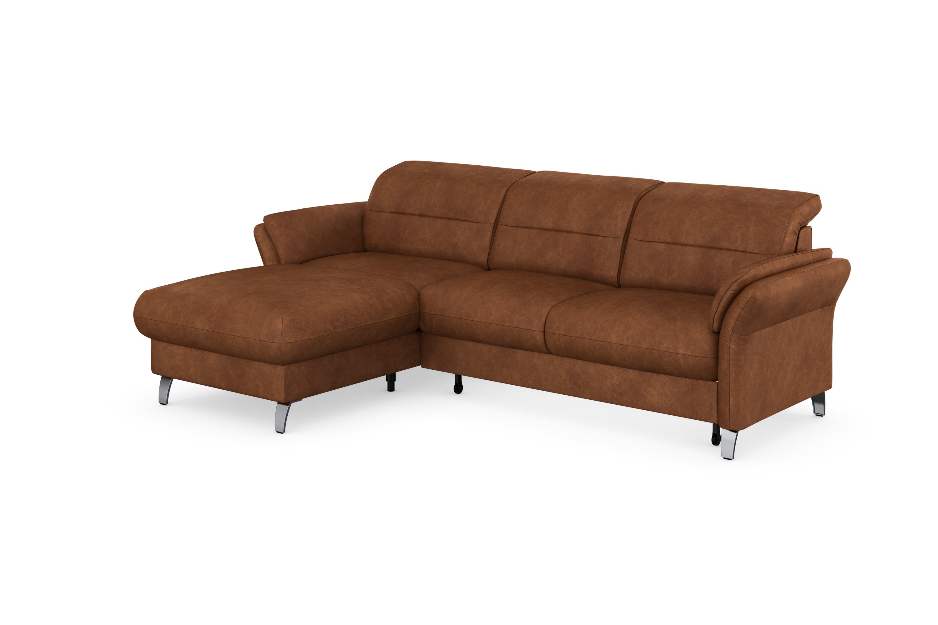 sit&more Hoekbank Grenoble L-vorm met bonnellvering optioneel met bedfunctie, bedlade, arm- en hoofdsteunverstelling