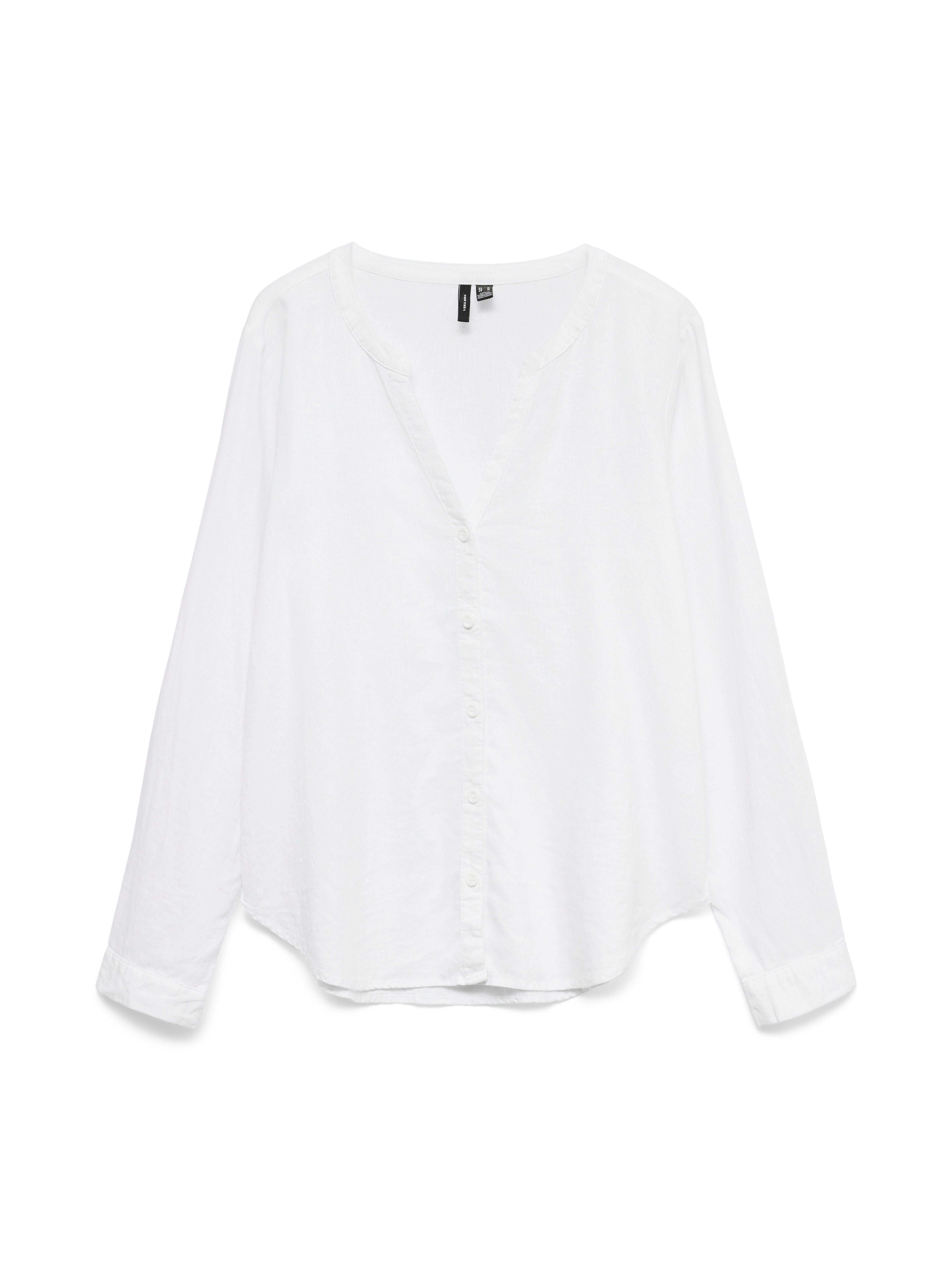 Vero Moda Blouse met lange mouwen VMLINN LS V-NECK SHIRT WVN NOOS