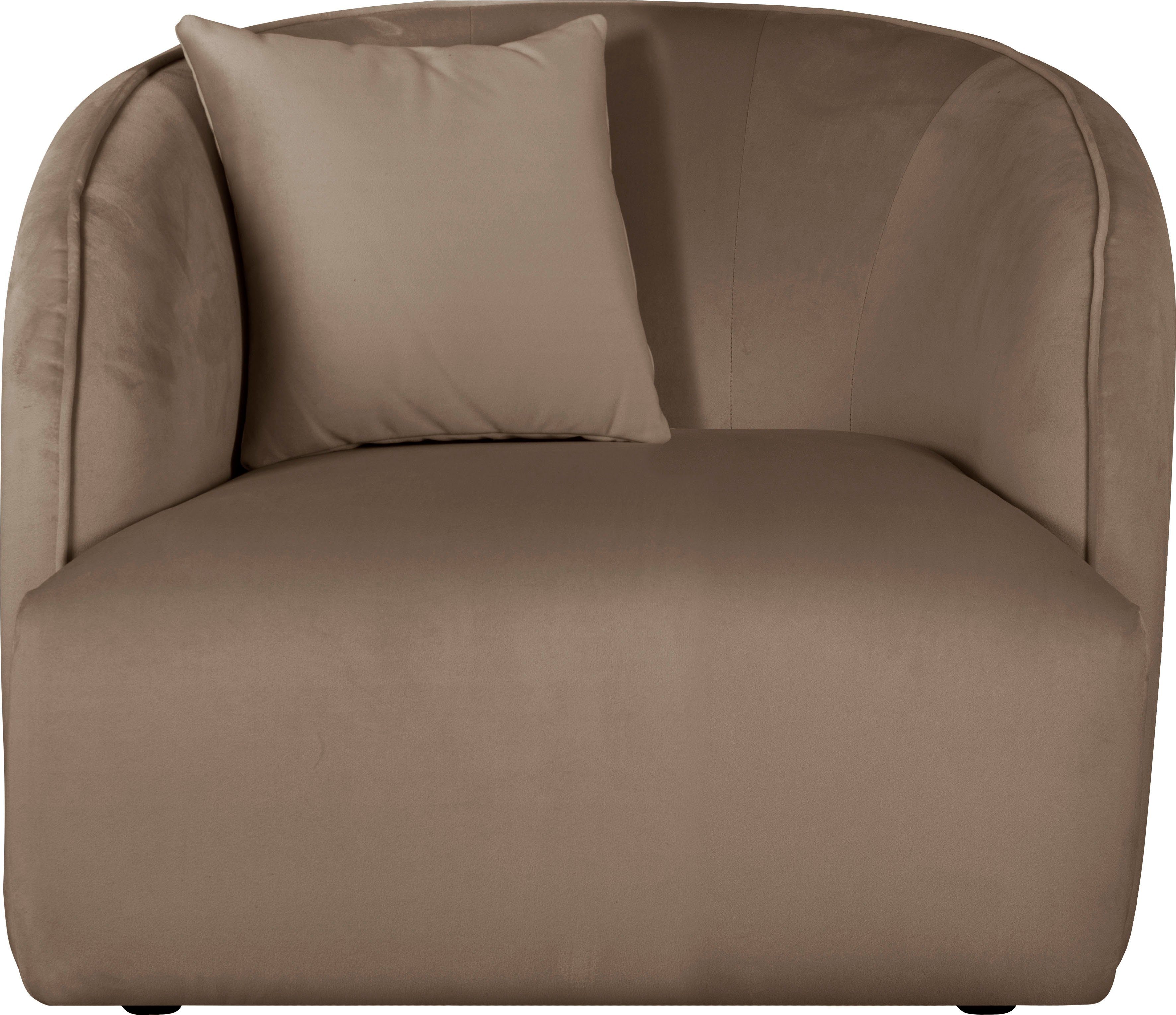 andas Fauteuil Kreukelzone ook met bouclé-bekleding