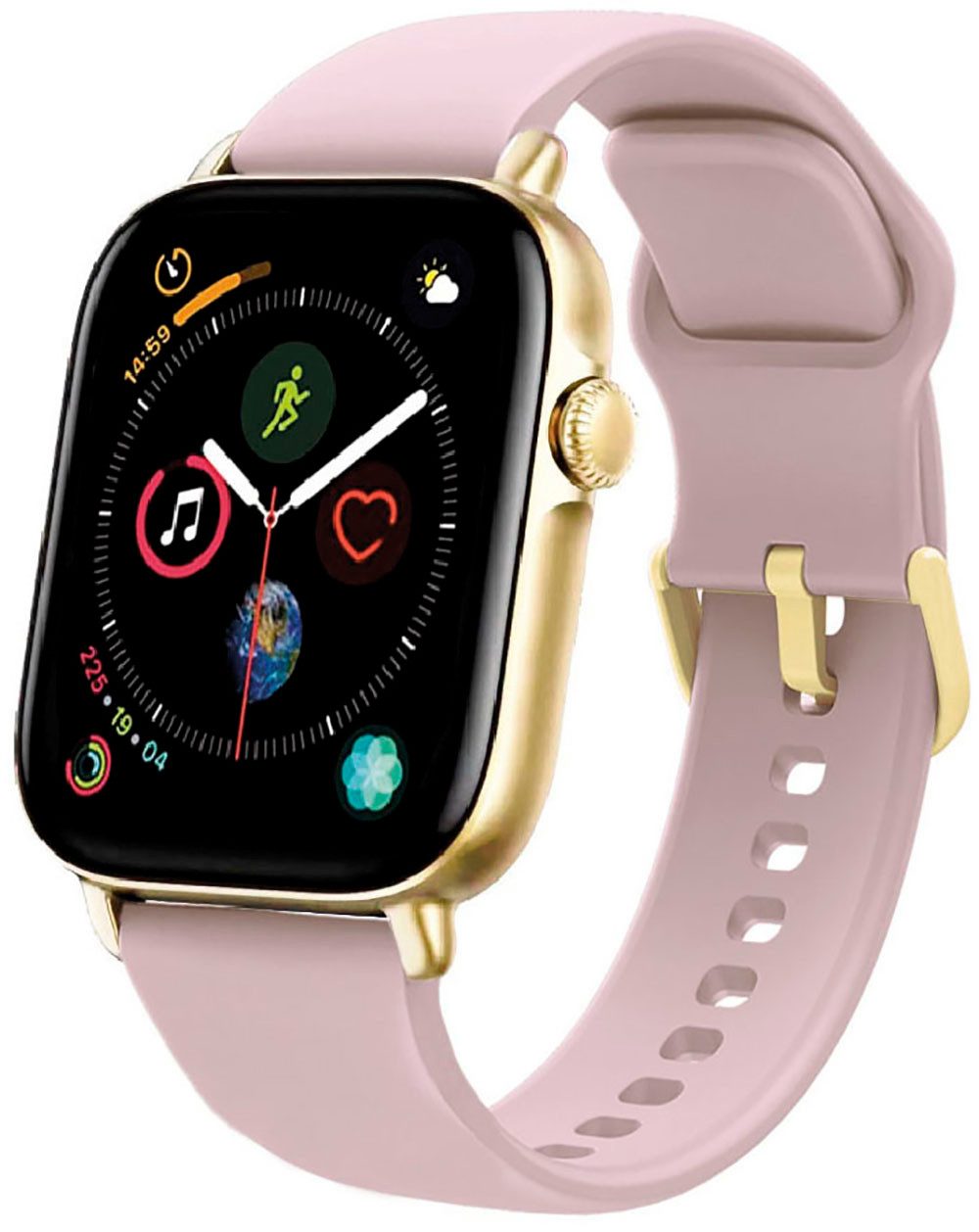 SMARTY 2.0 Smartwatch SMARTY 2.0, SW035F05 Armbanduhr, damenuhr, siliconen armband,...