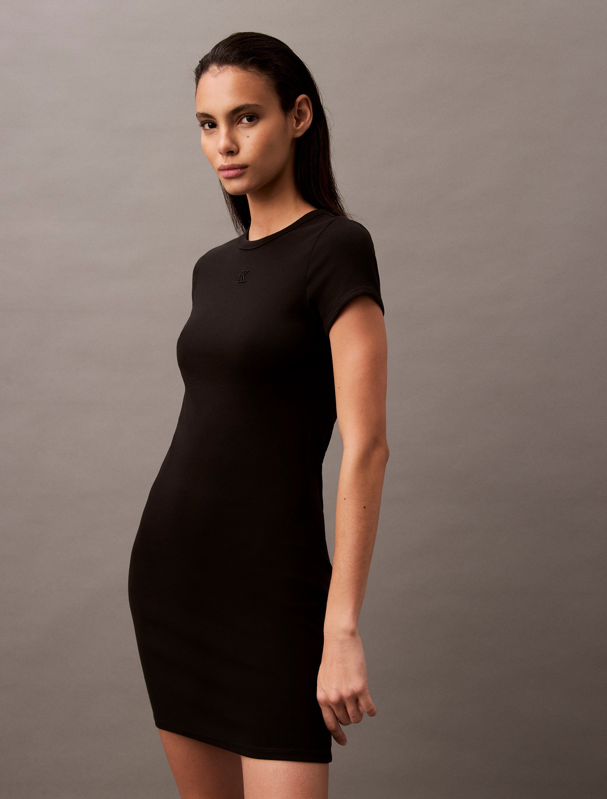 Calvin Klein Jerseyjurk SS CTN CNTR 1X1 RB S