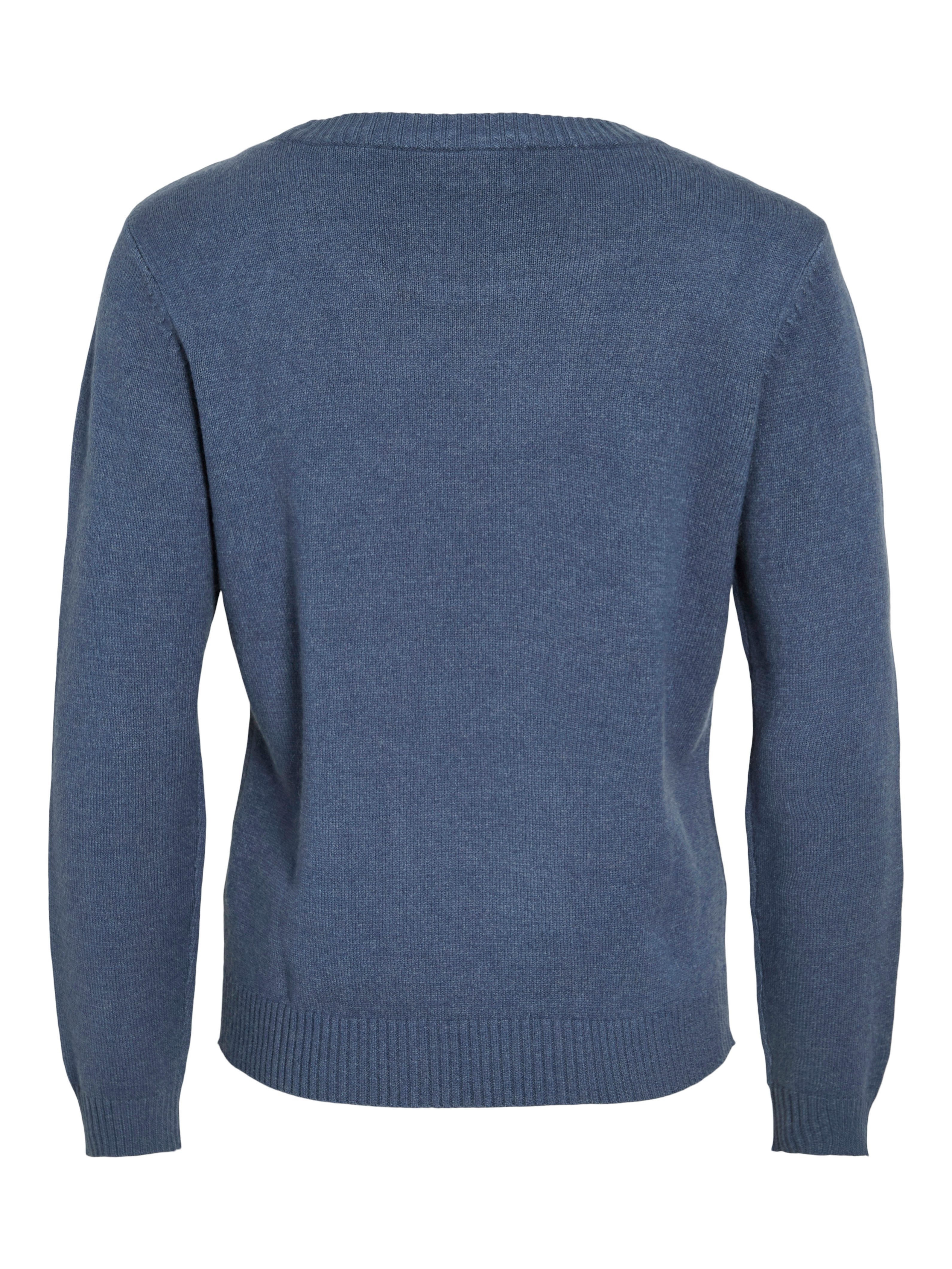 Vila Trui met ronde hals VIRIL O-NECK L/S KNIT TOP - NOOS
