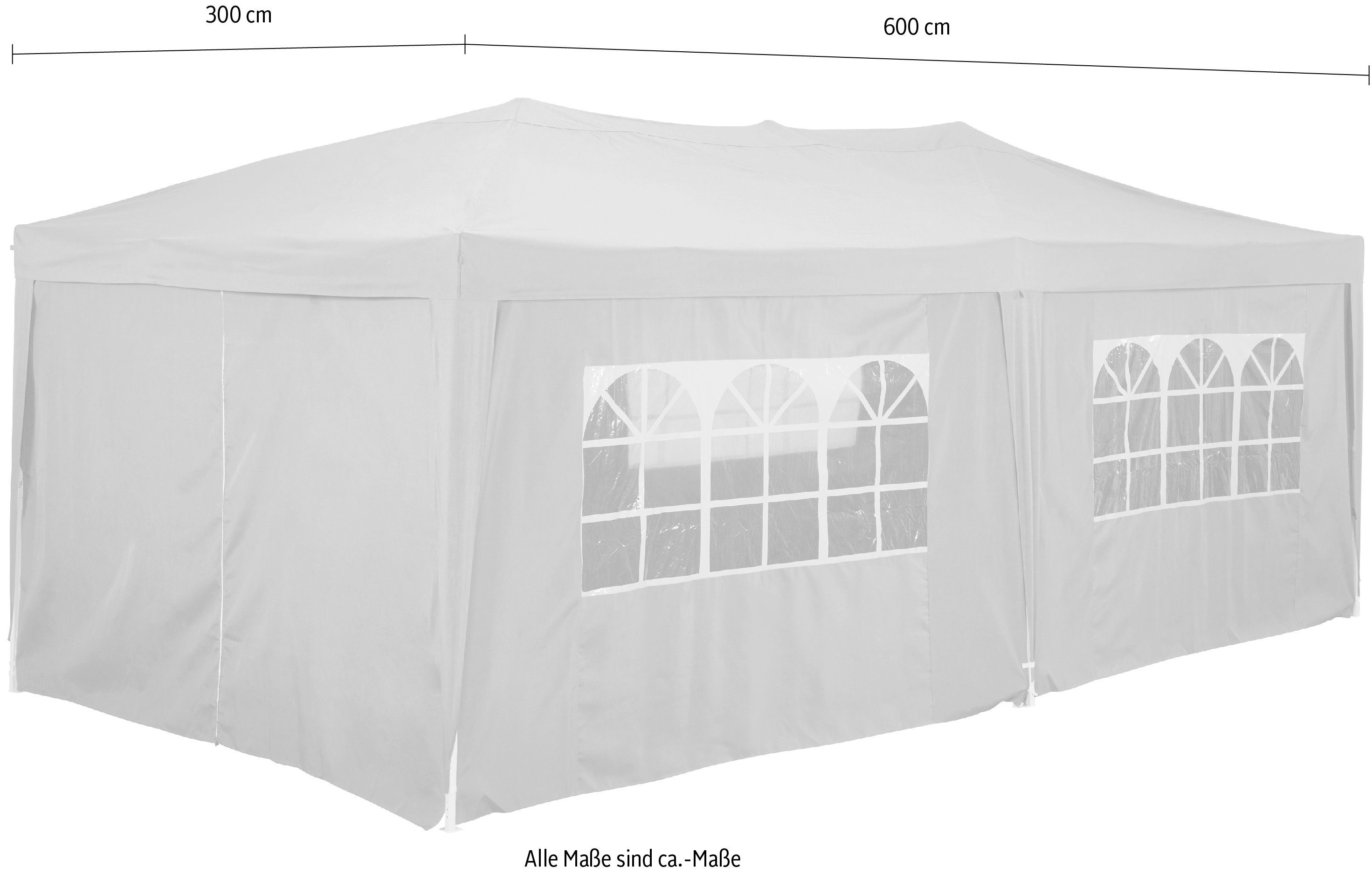 KONIFERA Partytent Bxd: 300x600 cm (set)