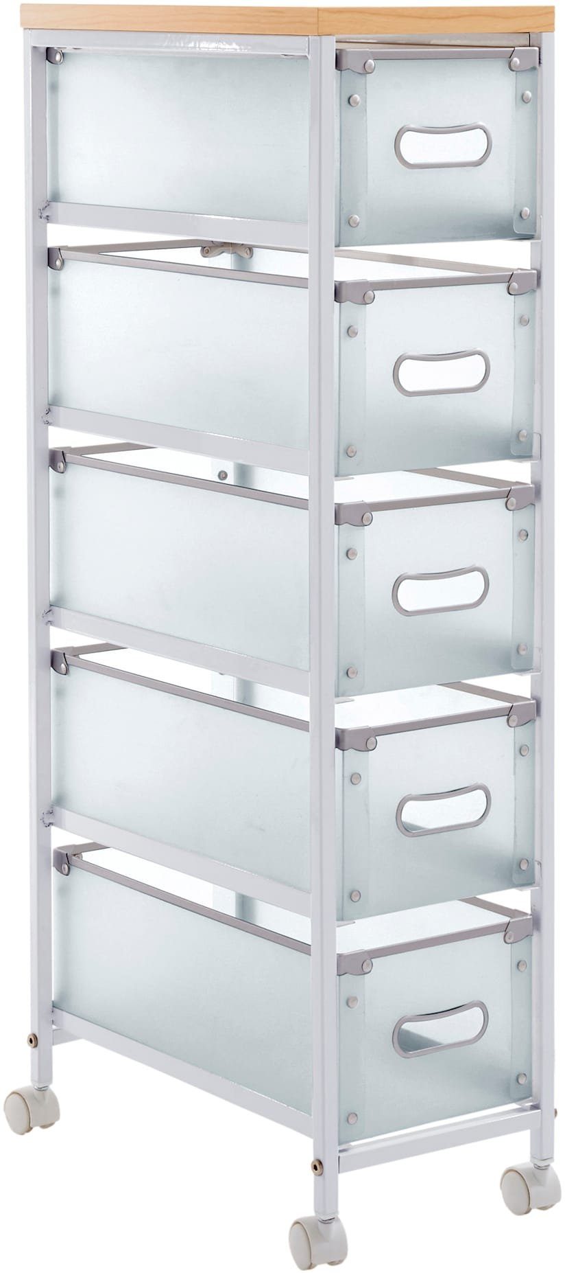 heine home Trolley (1 stuk) keukentrolley's maat 23,5 cm x 96 cm x 32,5 cm wit