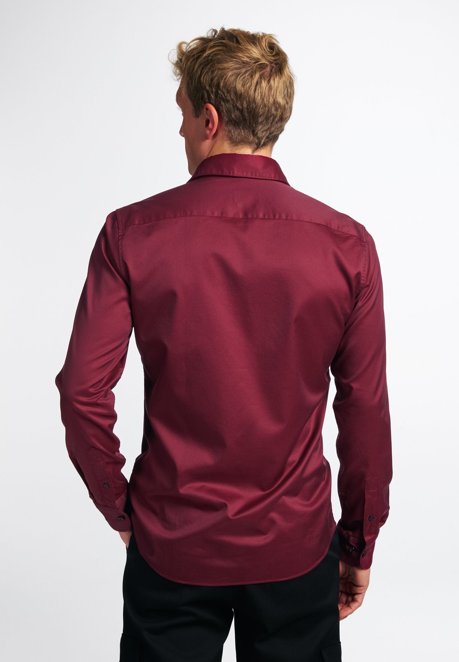 Eterna Overhemd met lange mouwen Slim fit EASY IRON (gemakkelijk te strijken)