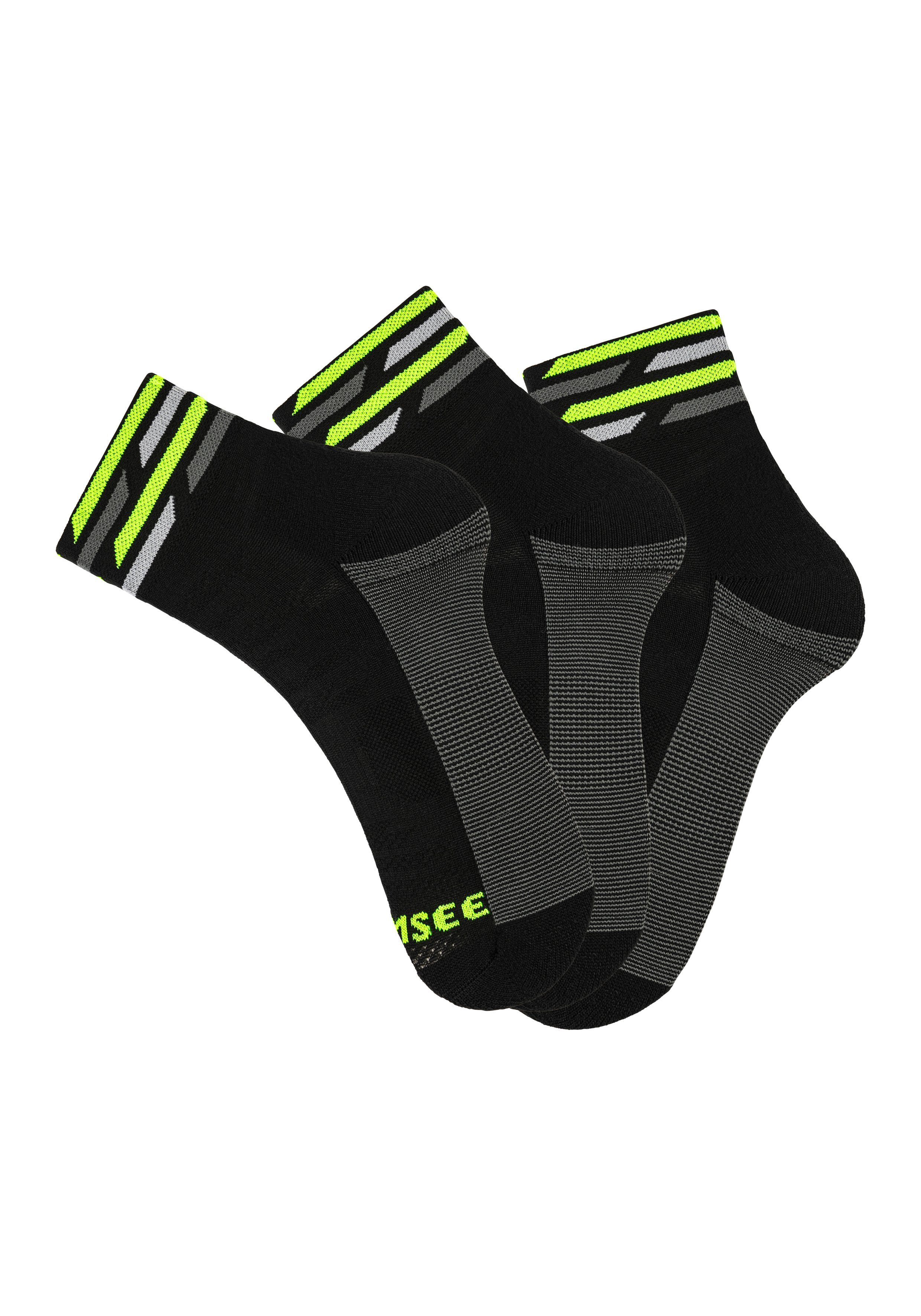 Chiemsee Functionele sokken Nylon-microvezel sportsokken (set, 3 paar)