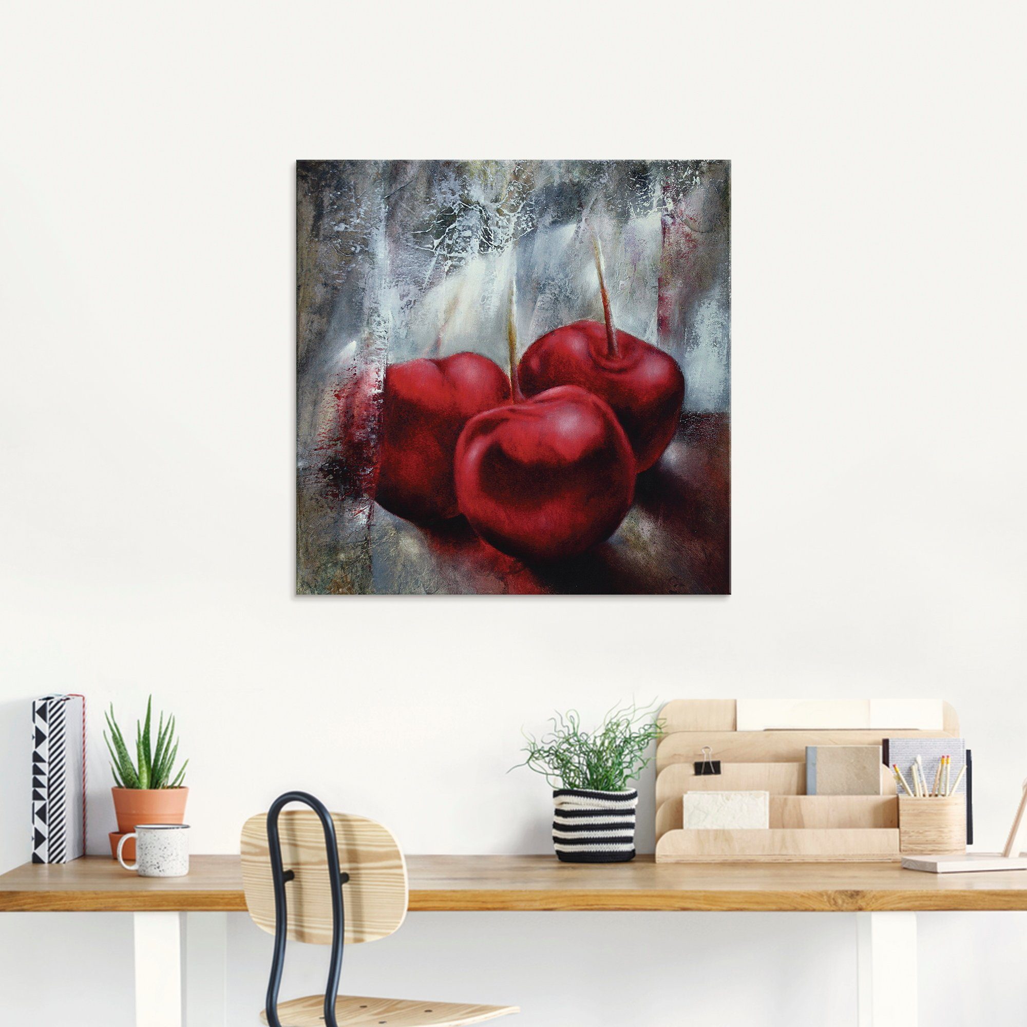 Artland Print op glas Kersen in verschillende maten