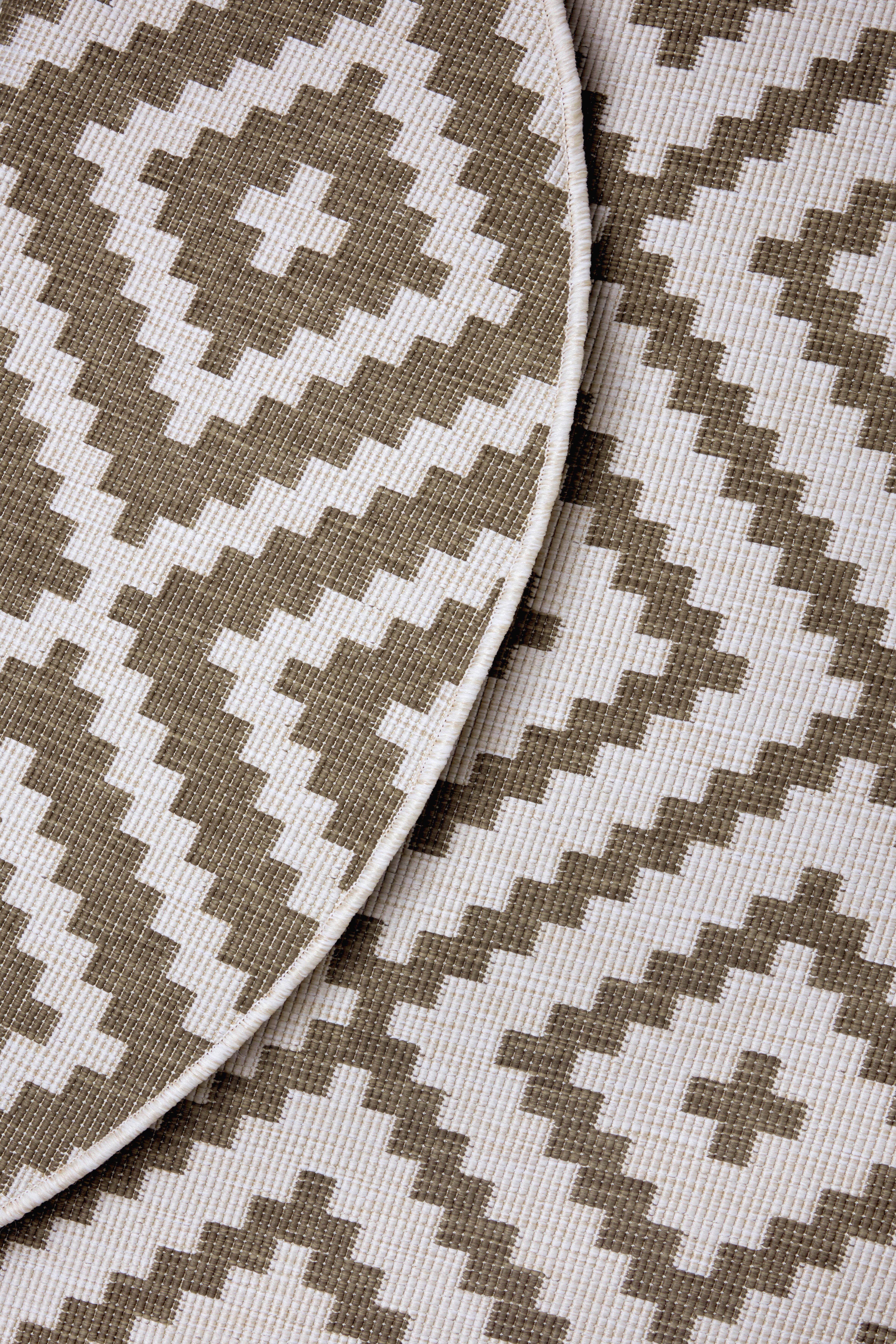 my home Vloerkleed Ronda tweezijdig te gebruiken kleed Sisal-look, platweefsel, in- en outdoor, geometrisch boho design