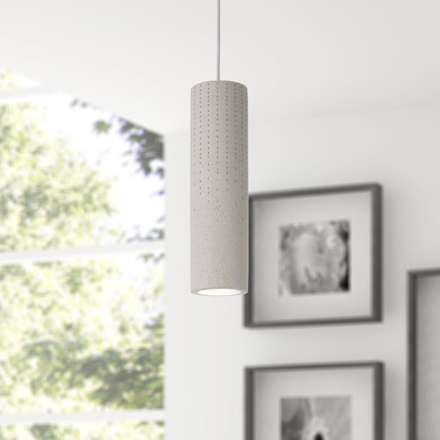 Paco Home Hanglamp BAROLL Led, GU10, lamp voor woonkamer eetkamer keuken, in hoogte verstelbaar