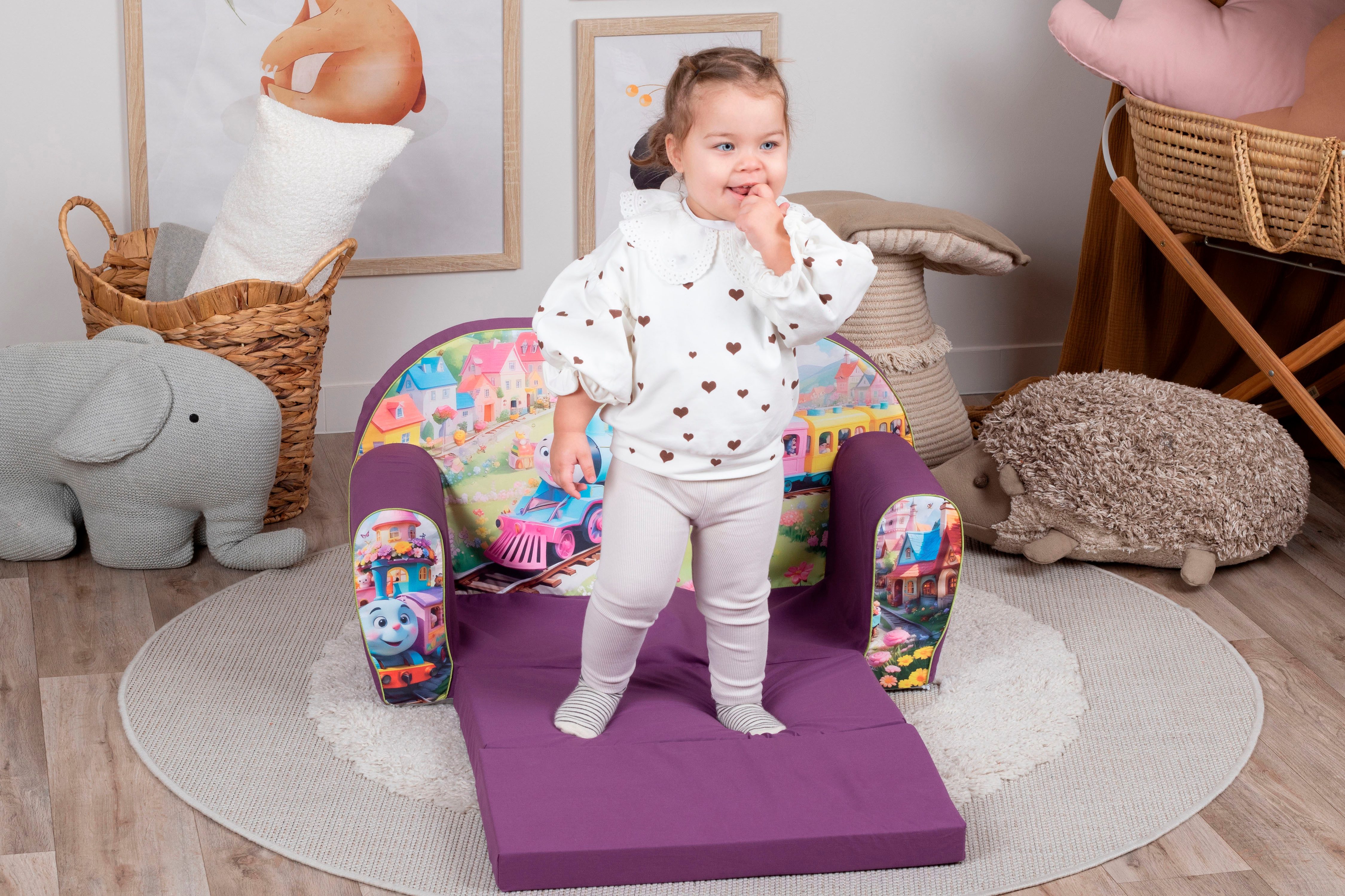Knorrtoys® Bank Happy train voor kinderen, made in europe