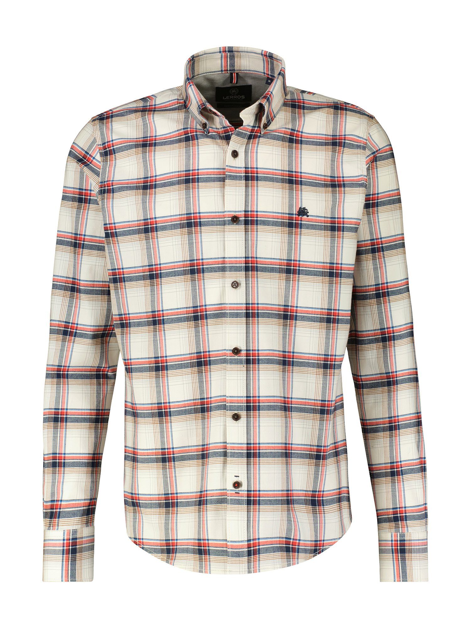 Lerros Overhemd met lange mouwen LERROS lange mouw overhemd, BIG FLANNELCHECK