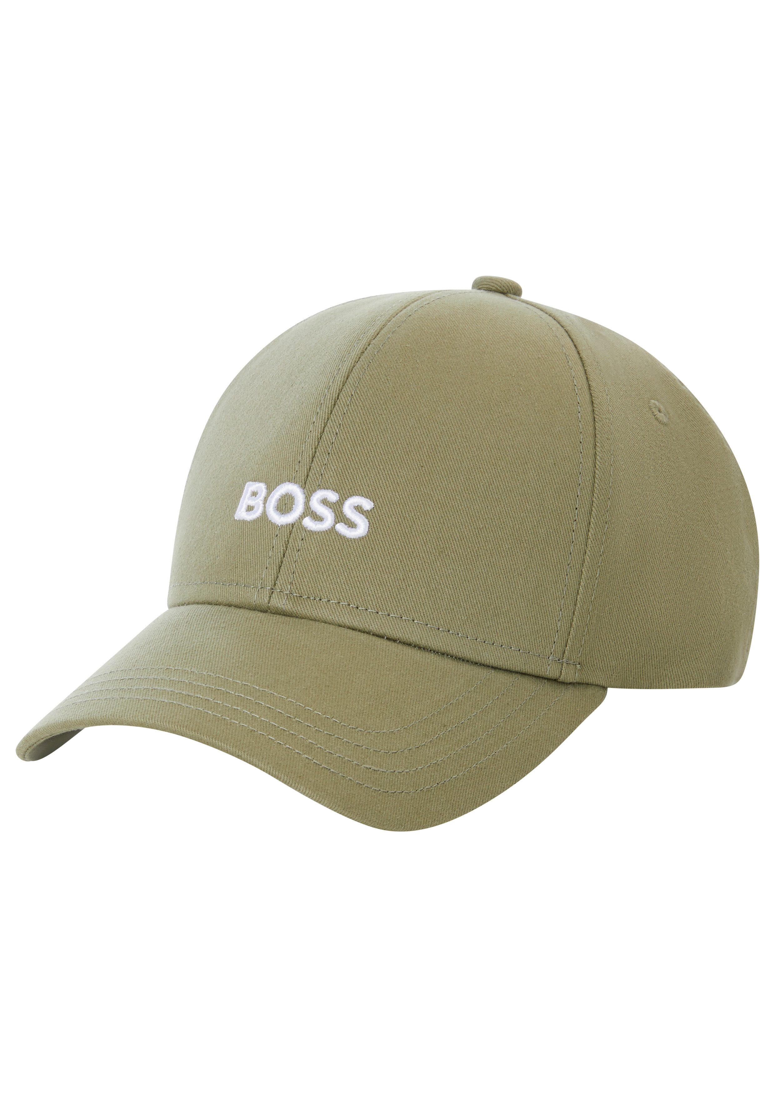 Boss Baseball pet Zed met geborduurd logo unisex caps groen