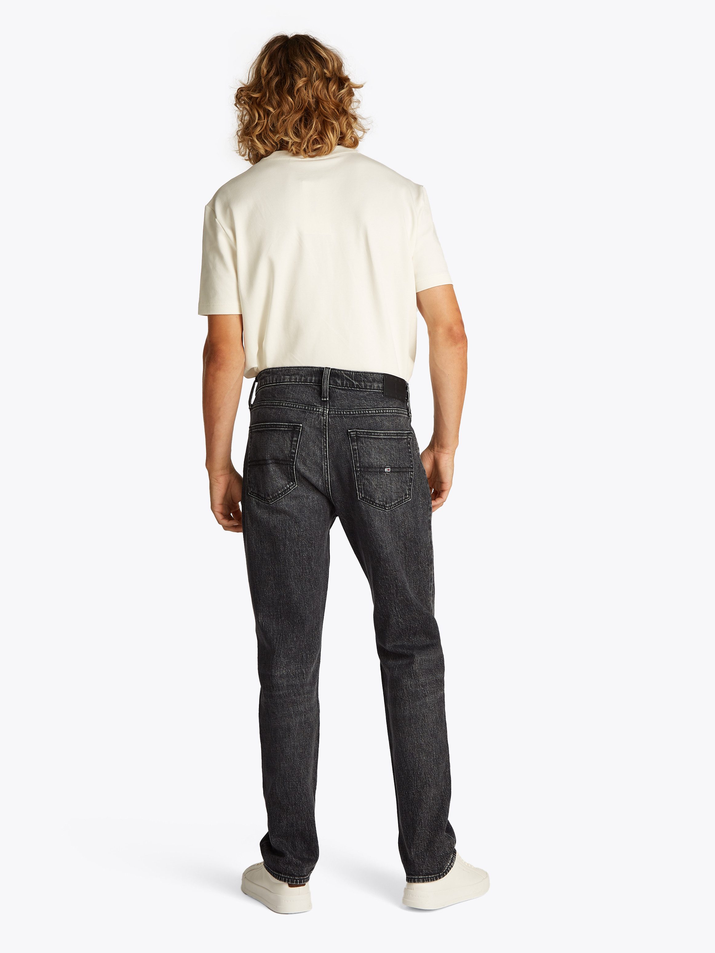 TOMMY JEANS Regular fit jeans RYAN RGLR STRGHT met gestempeld logo