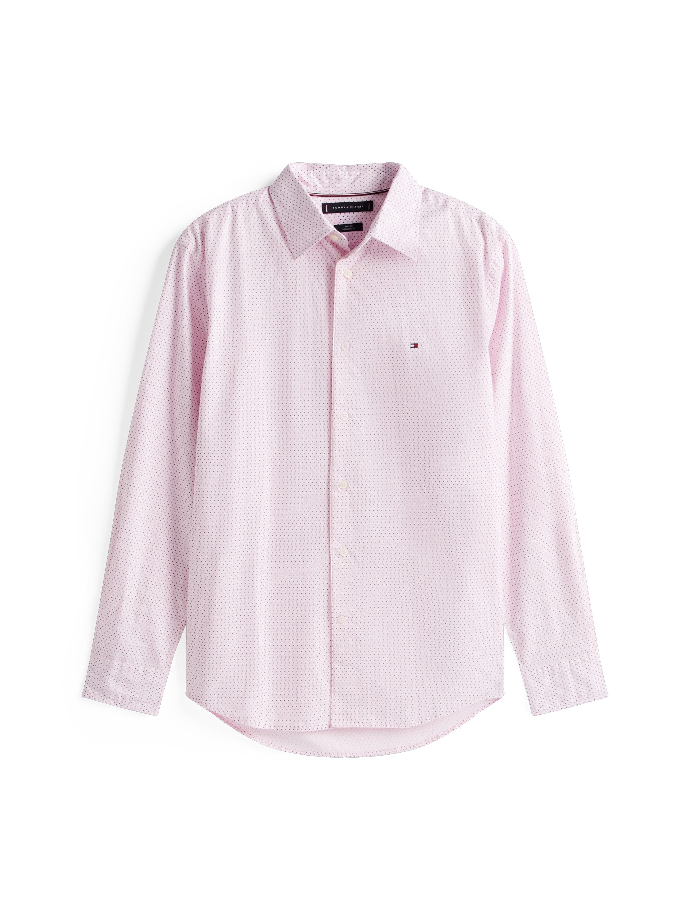Tommy Hilfiger Overhemd met lange mouwen FLEX POPLIN MINI PRINT RF SHIRT