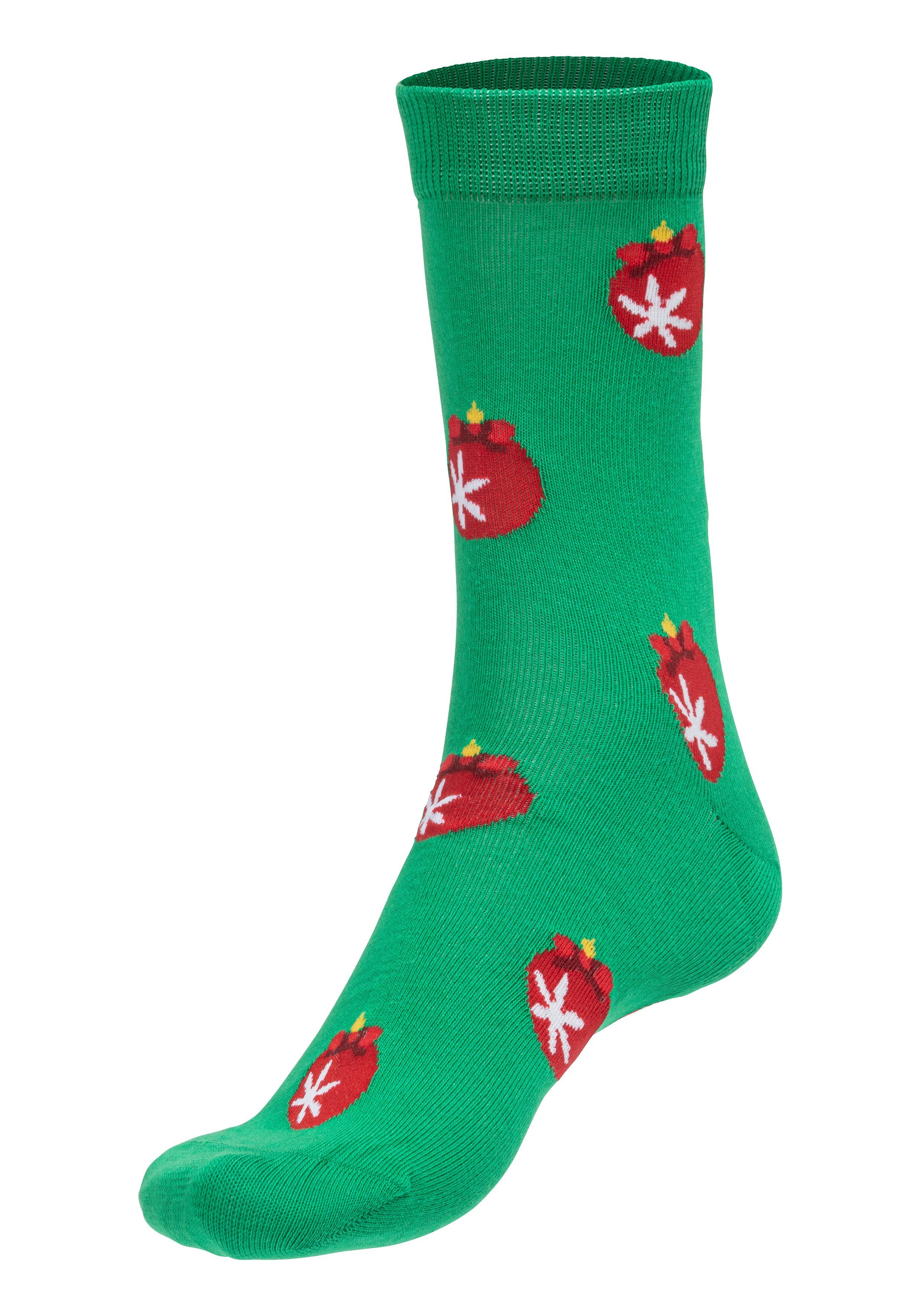 John Devin Sokken met verschillende kerstmotieven (set, 3 paar)