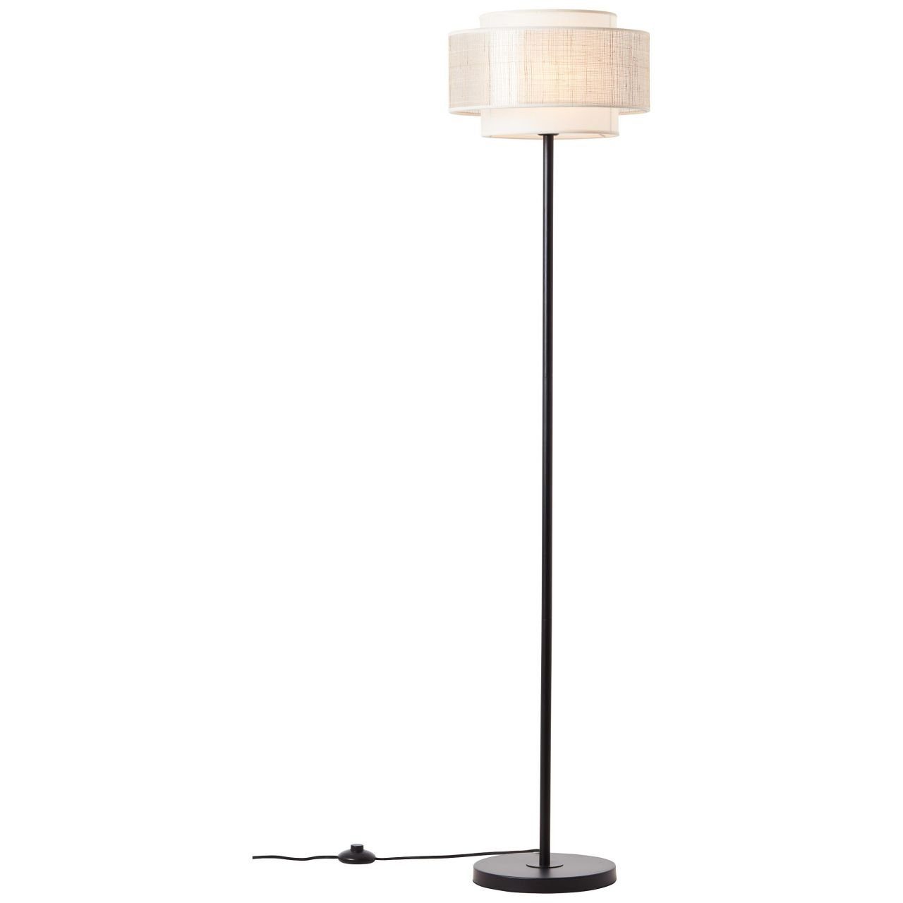 Brilliant Leuchten Staande lamp Odar Staande lamp 1 fitting zwart/beige (1 stuk)