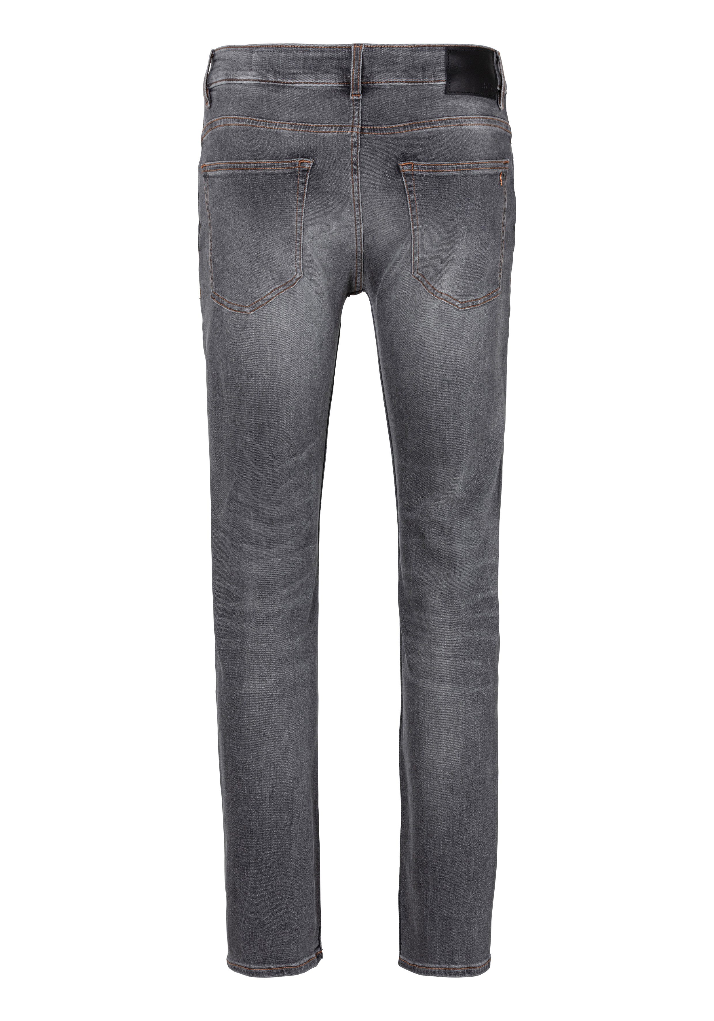 Boss Orange Slim fit jeans DELAWARE BO met lederen boss badge
