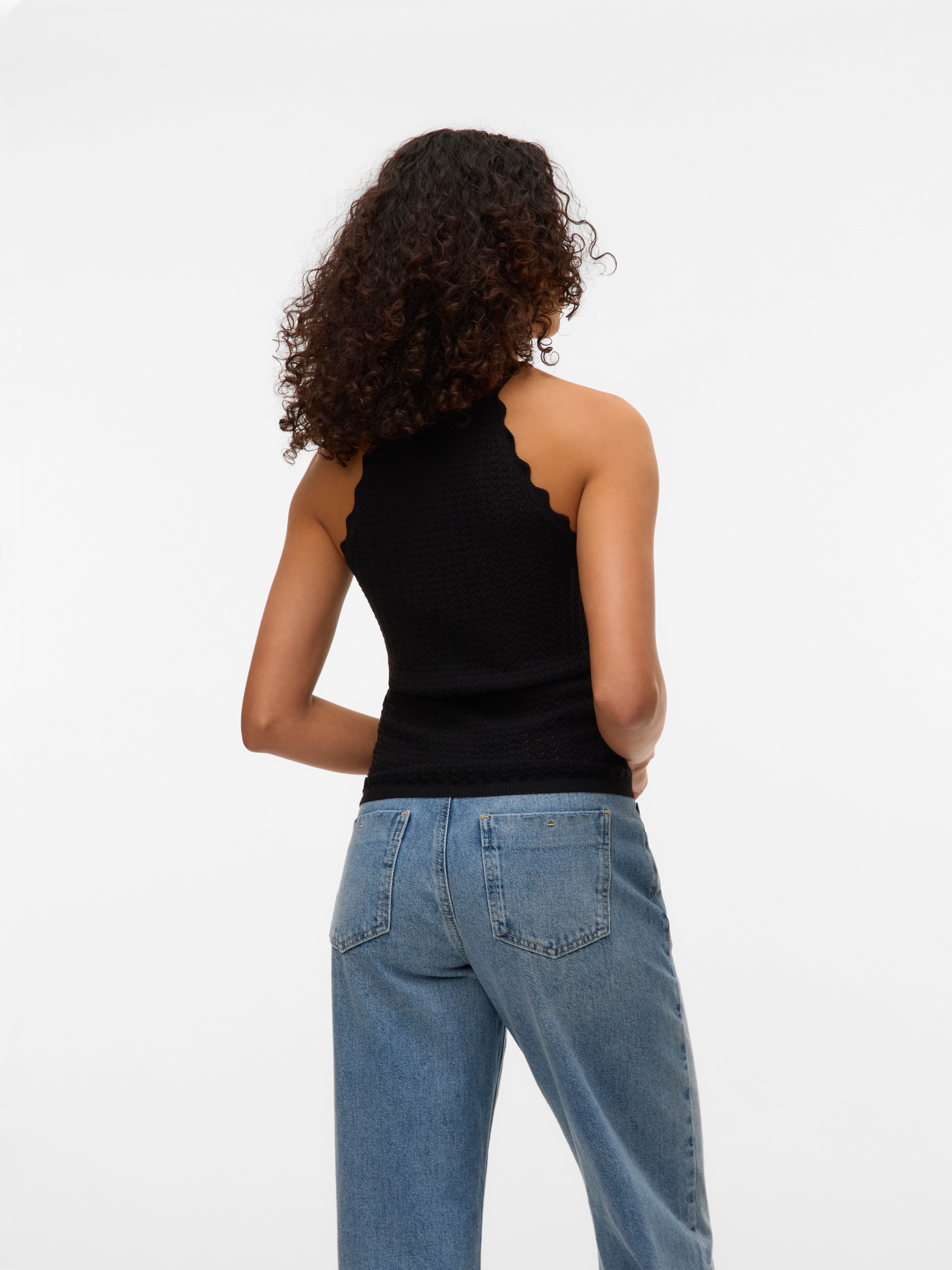 Vero Moda Gebreide top VMPANAMA SL KNIT TOP VMA NOOS