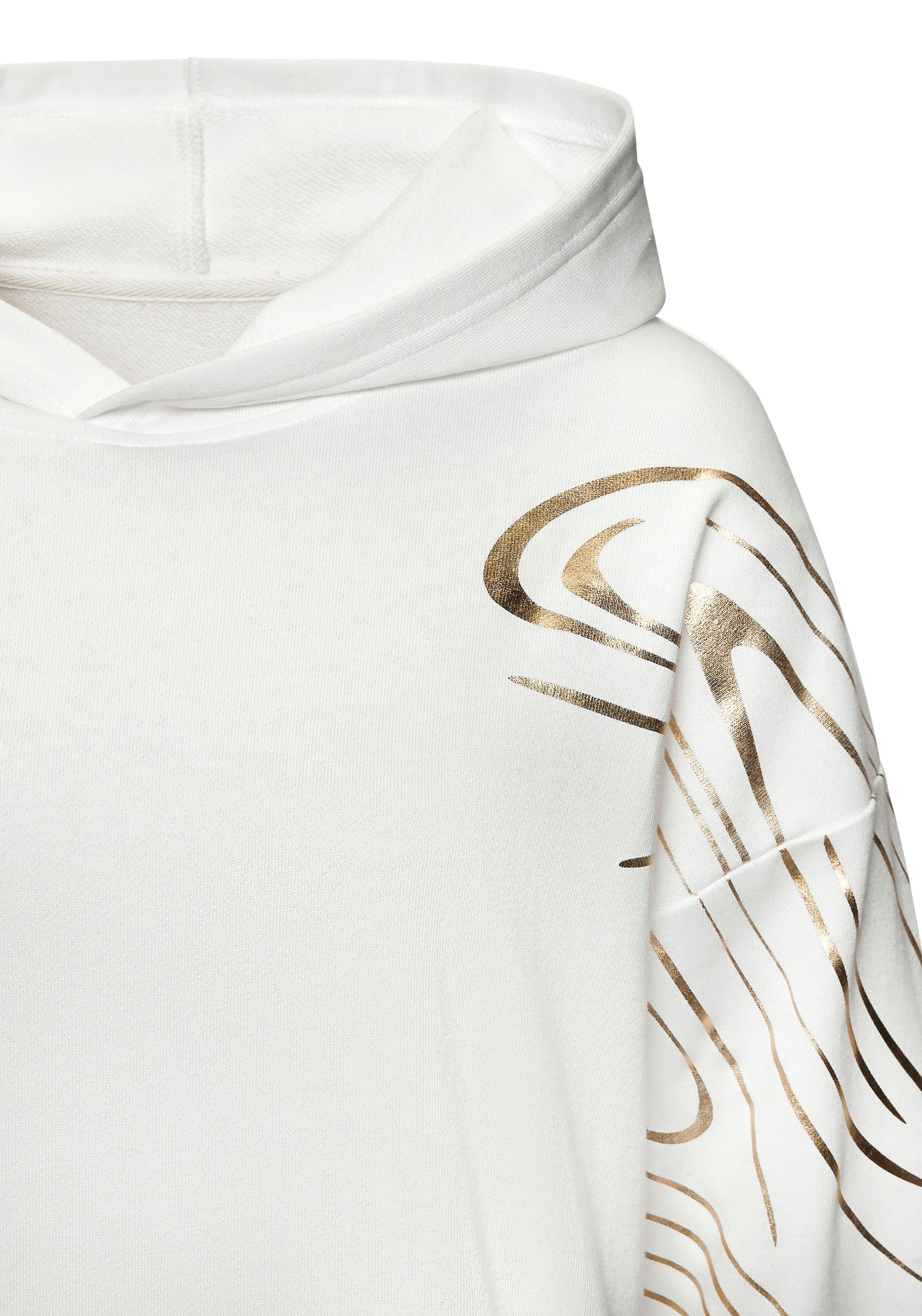 active by Lascana Hoodie met glanzende print
