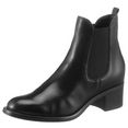 tamaris chelsea-boots in eenvoudig design zwart