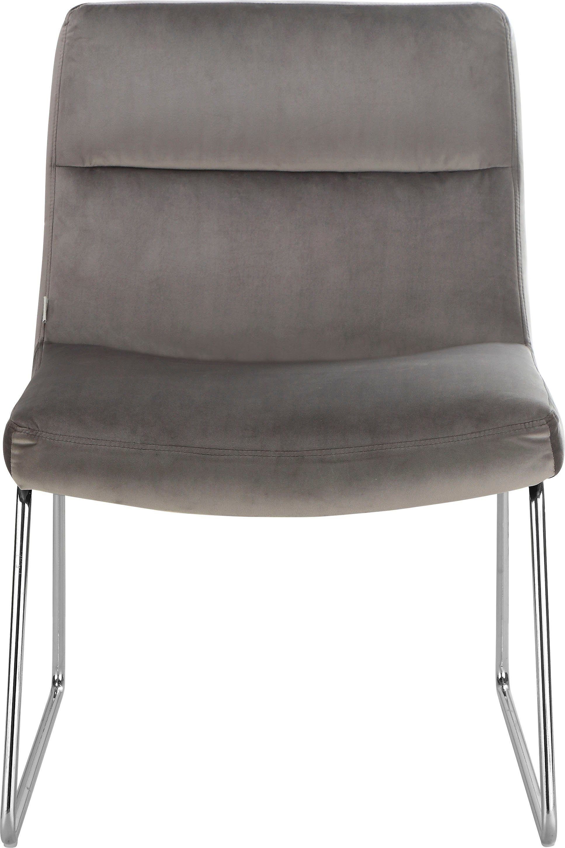 andas Fauteuil Gil Fluwelen bekleding, in drie kleurvarianten, zithoogte 47,5 cm