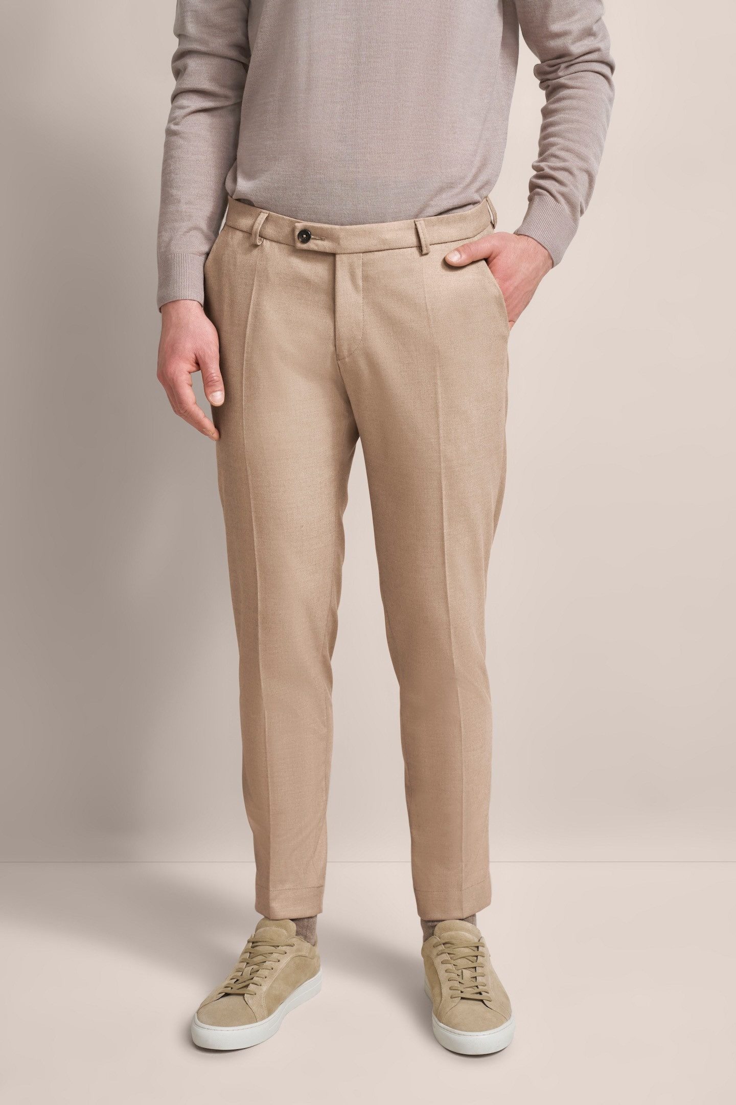 Bugatti Stoffen broek met moderne vorm