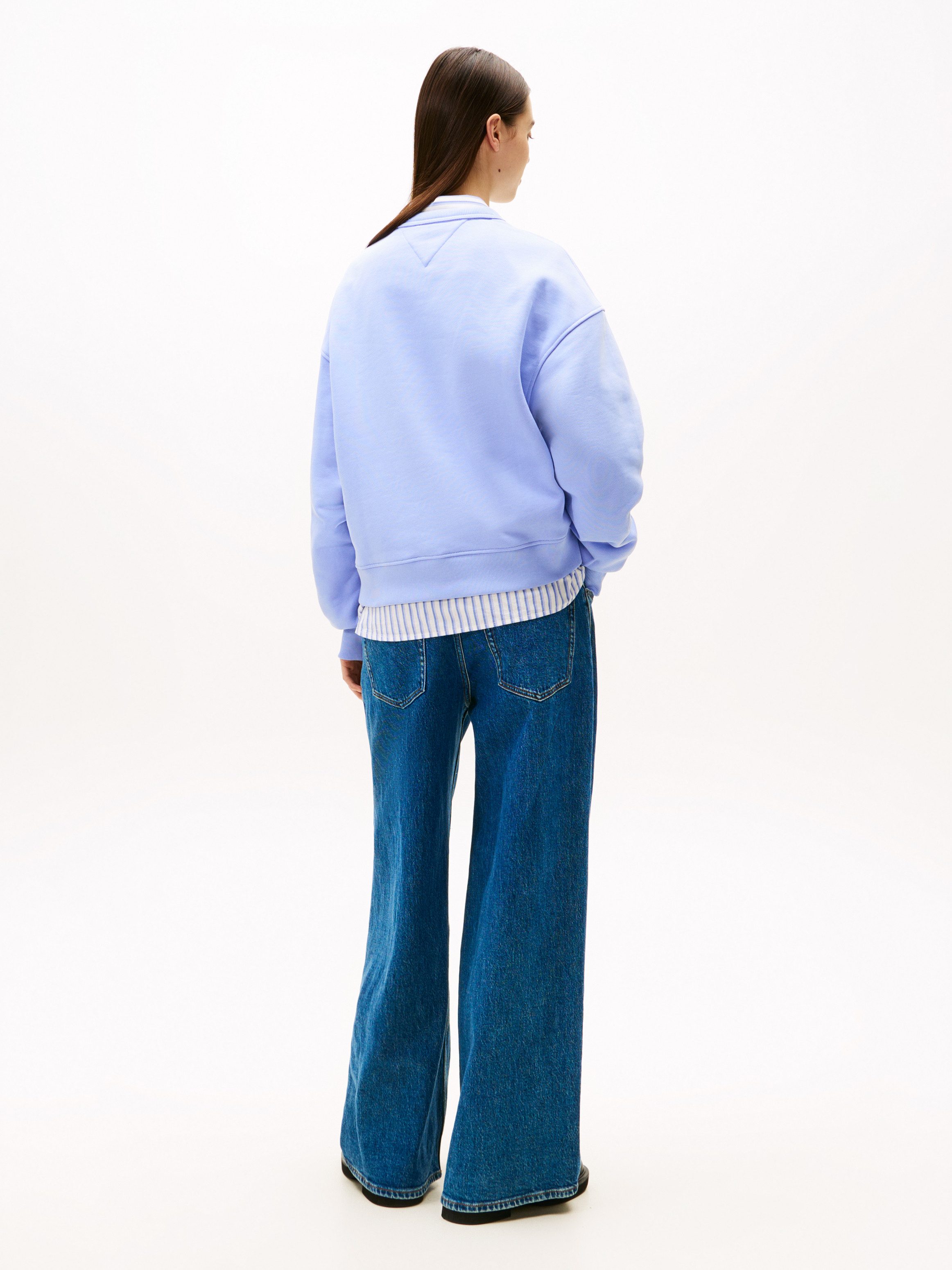 TOMMY JEANS Sweatshirt TJW BXY BADGE met drop-shoulder design en logo aan de voorkant