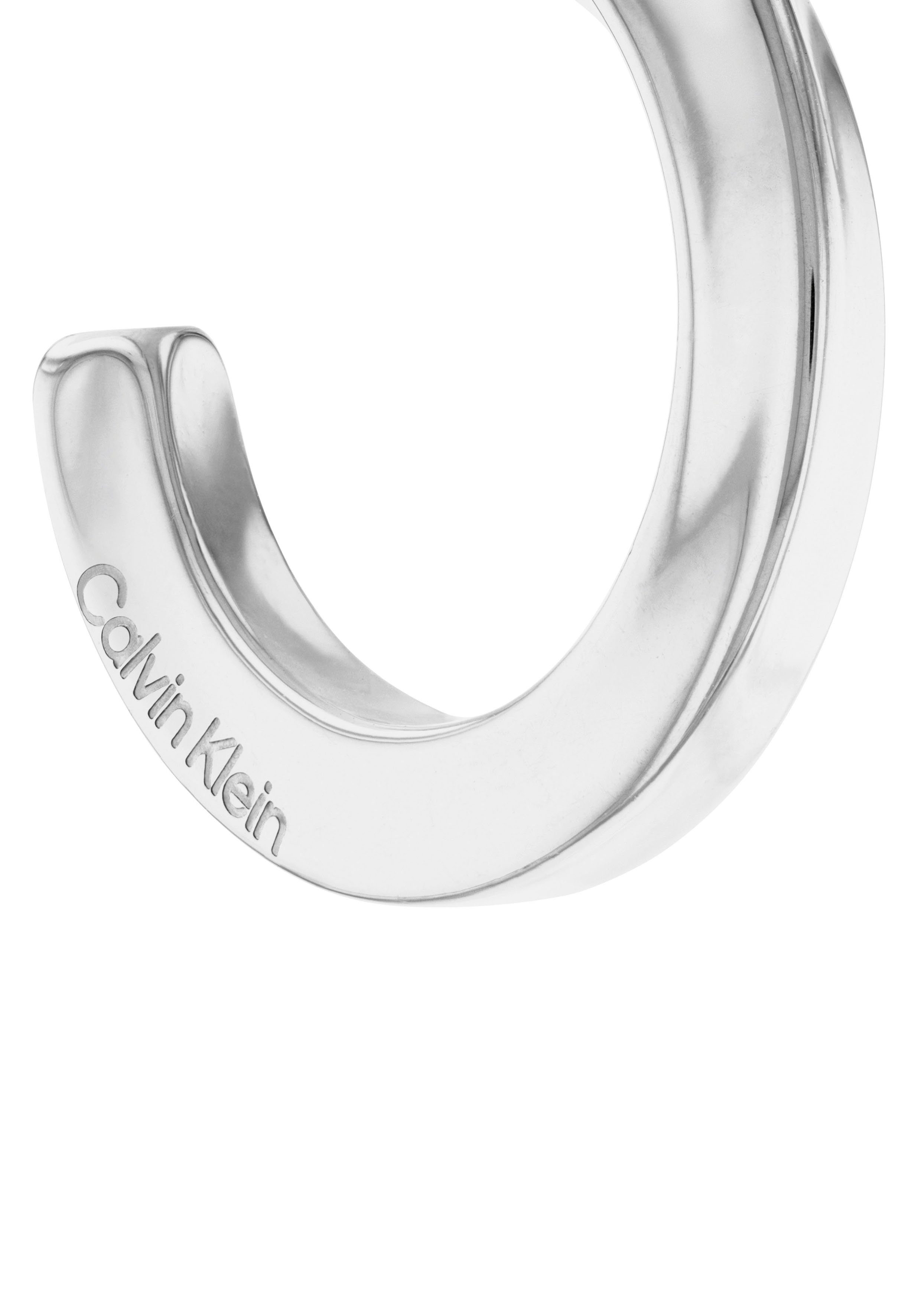 Calvin Klein Oorringen Sieraden roestvrij staal oorbellen damesoorbellen SCULPTURAL