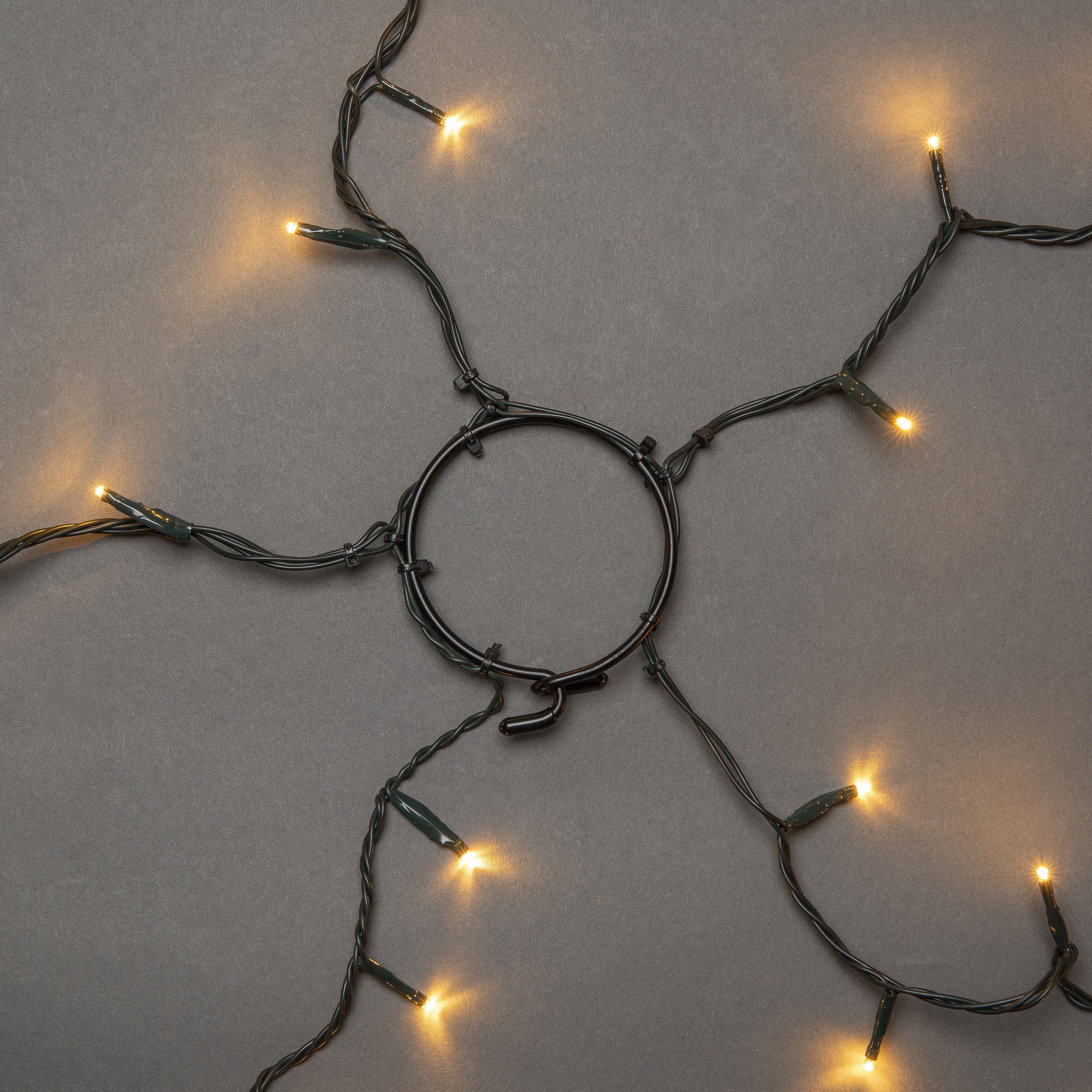 KONSTSMIDE Led-boomverlichting Kerstversiering, kerstboomdecoratie Ledlichtsnoer met ring, 5 strengen à 40 dioden, voorgemonteerd
