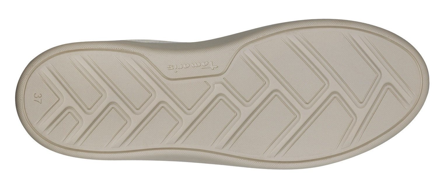 Tamaris Plateausneakers vrijetijdsschoen, lage schoen, veterschoen met contrastafwerkingen