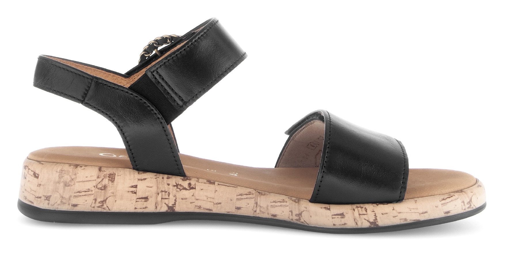 Gabor Sleehaksandaaltjes Rhodos , riemchensandaal, comfort-schoen, zomerschoen met mooie sierspeld