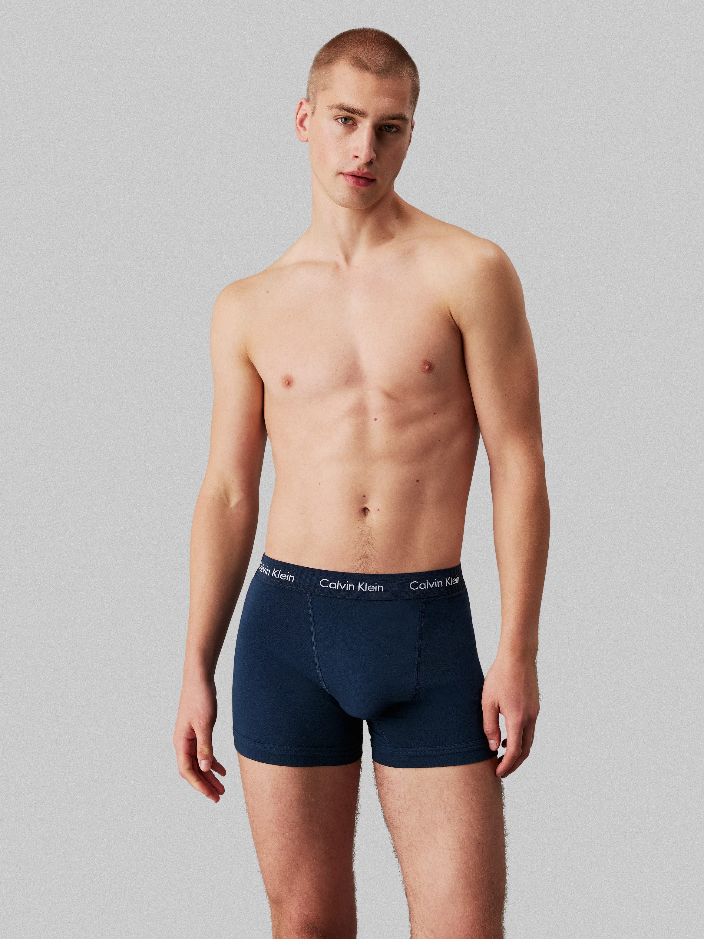 Calvin Klein Trunk 3PK met logo-elastische tailleband (3 stuks) (3 stuks)