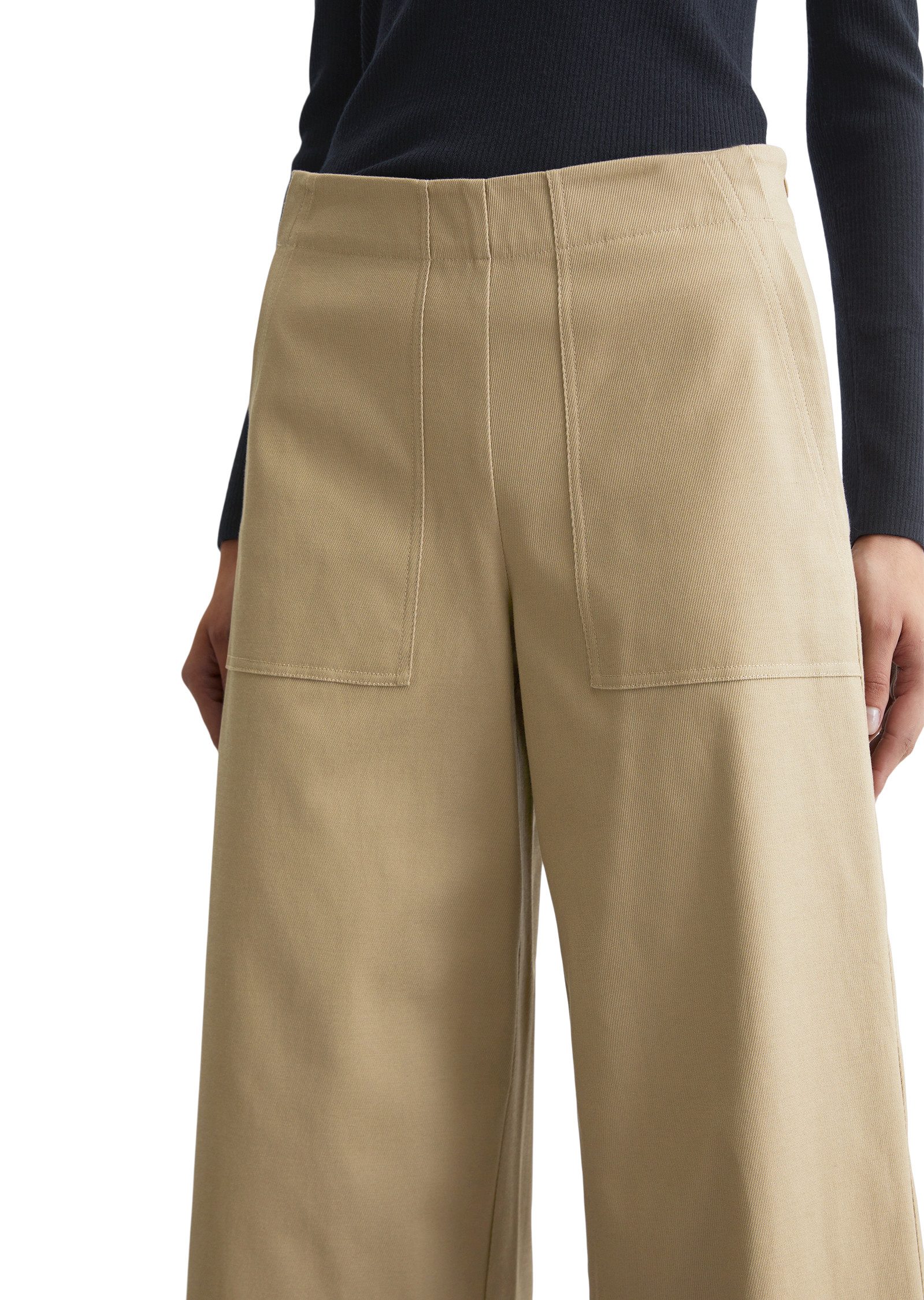 Marc O'Polo Culotte met zijrits naadloos