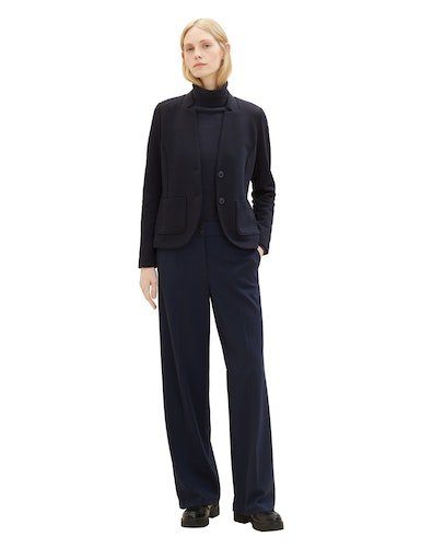 Tom Tailor Sweatblazer Ottoman met opgestikte zakken en structuur