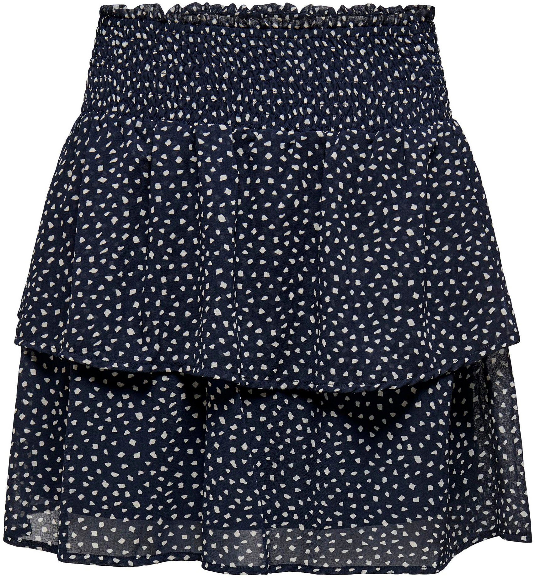 Only Minirok ONLANN STAR LAYERED SMOCK SKIRT