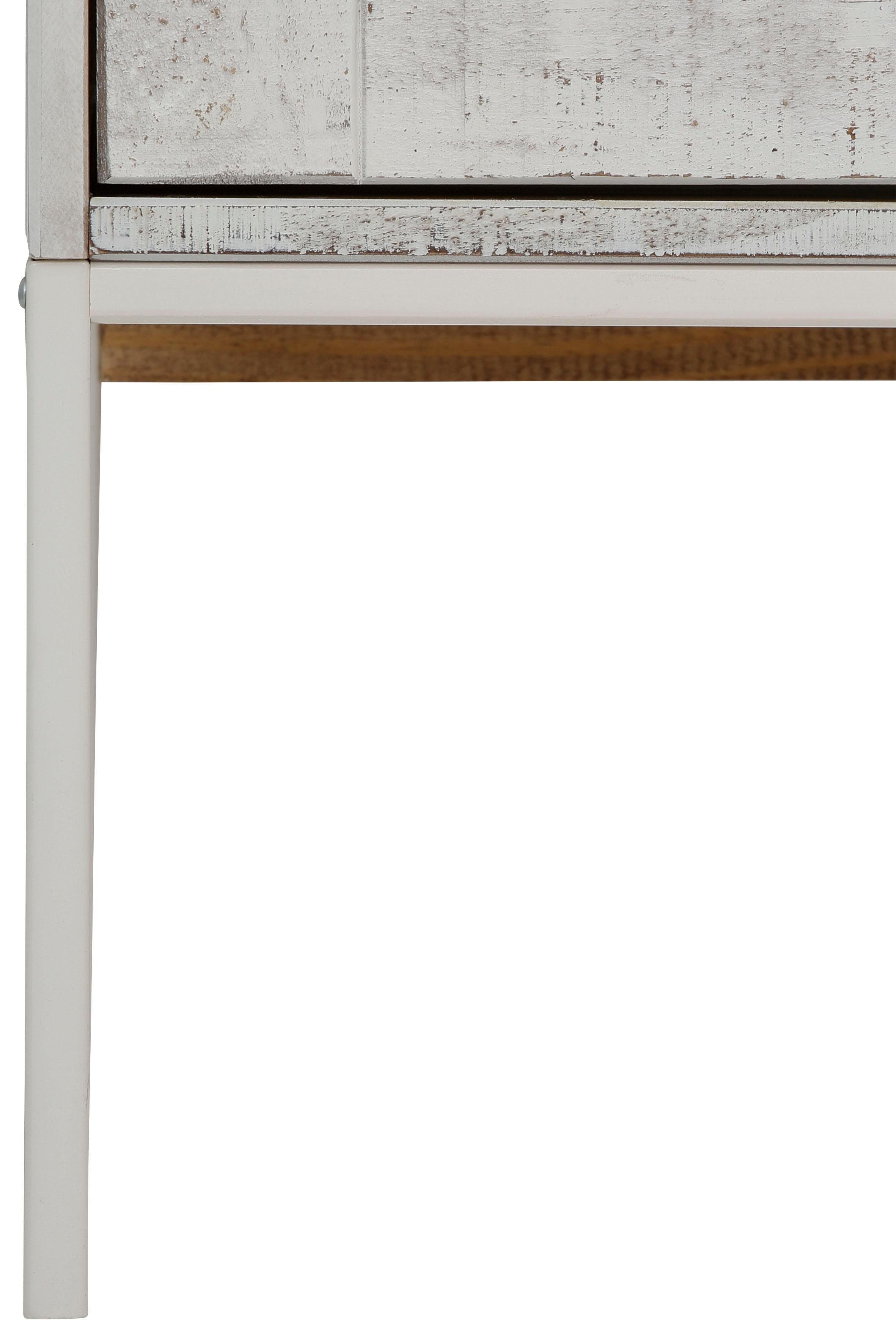 Home affaire Dressoir Freya Commode met 2 houten deuren, van massief hout, breedte 130 cm