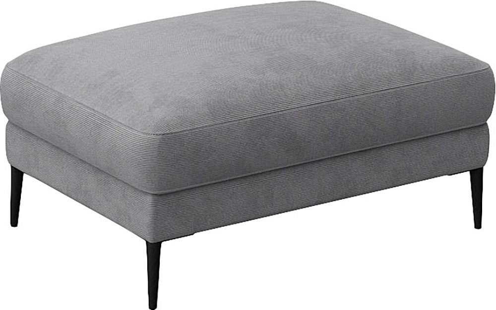 FLEXLUX Poef Belle gestoffeerde hocker, zithocker Scandinavisch design, in een sublieme verwerking