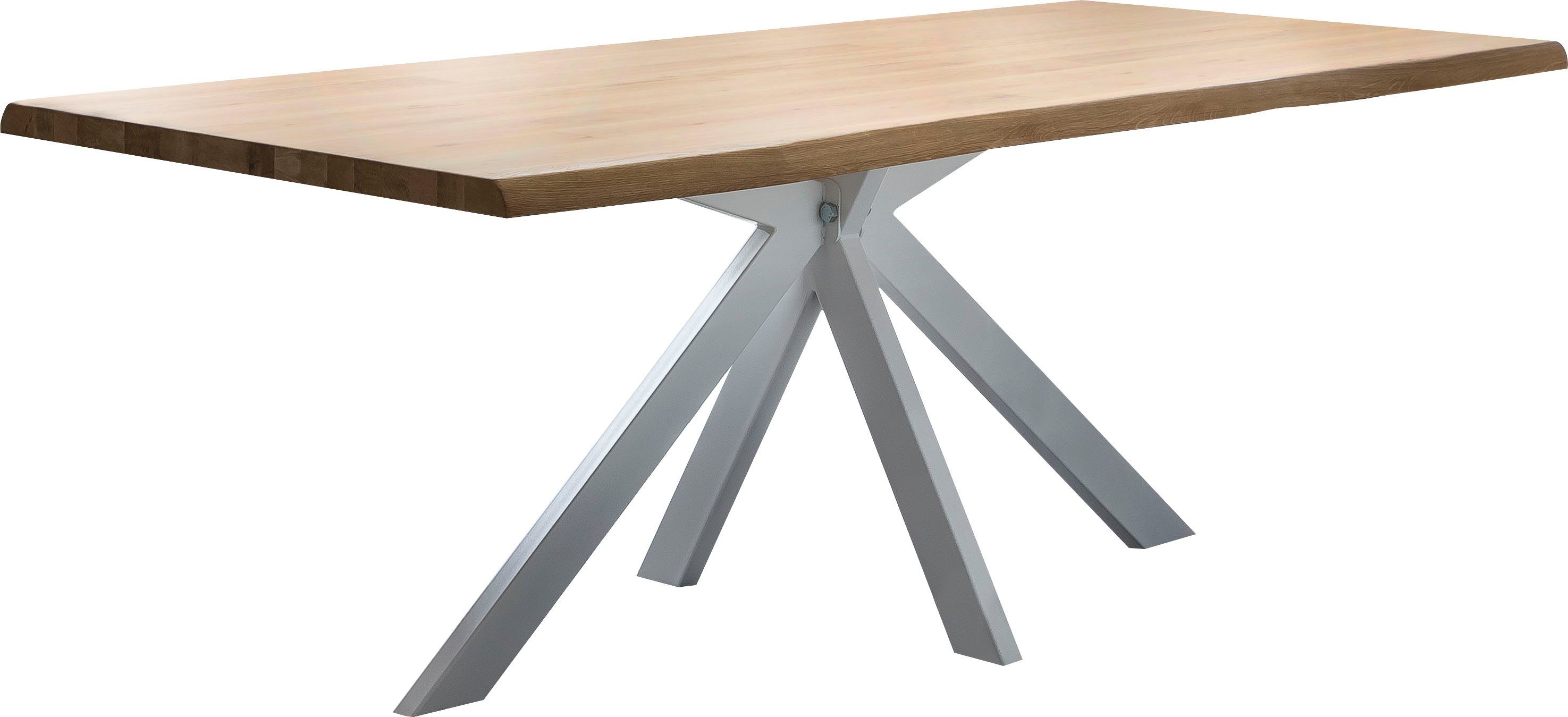 Home affaire Eettafel Tristan natur met echte boomrand
