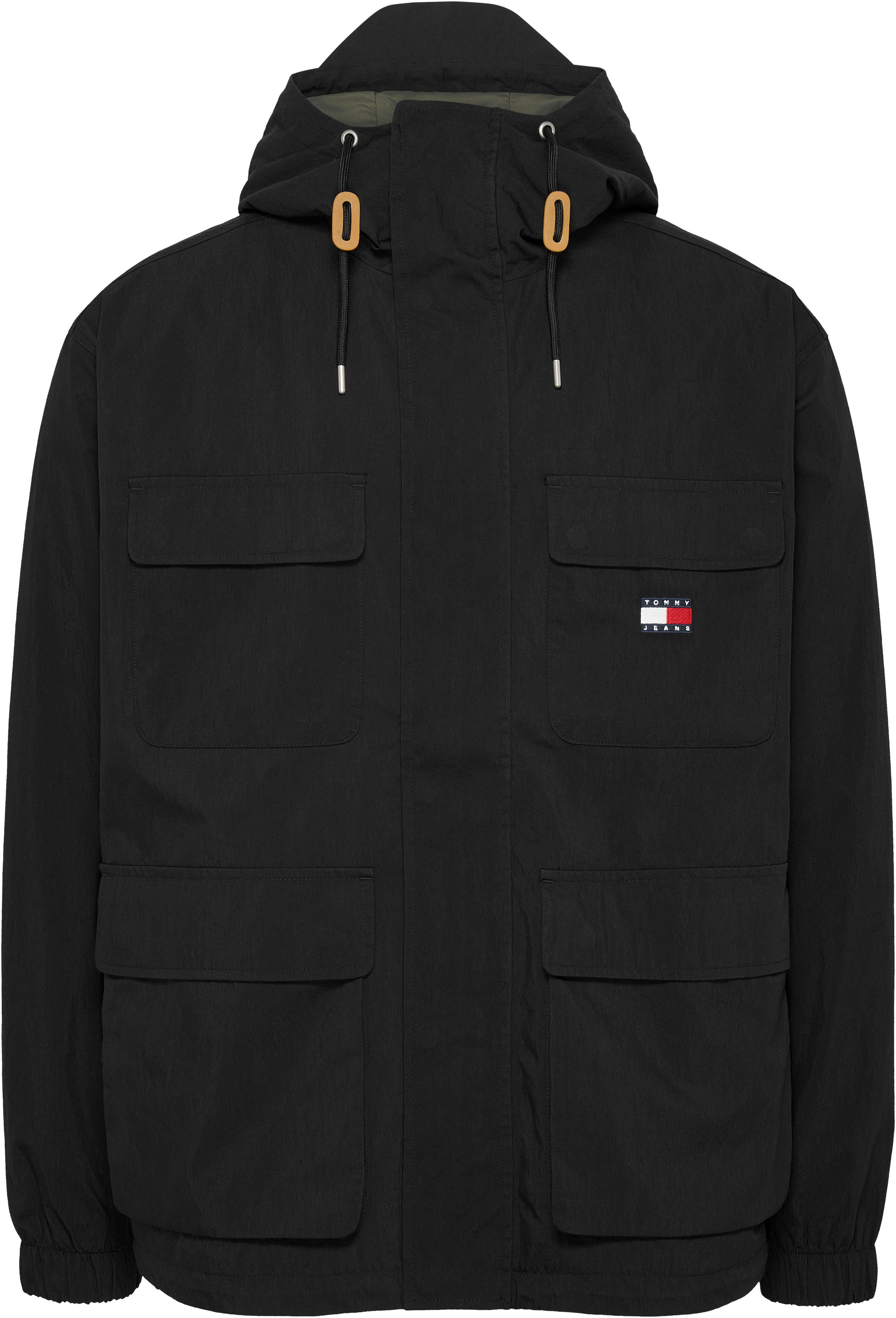 TOMMY JEANS Zomerjack TJM UTILITY PARKA met gestempeld logo