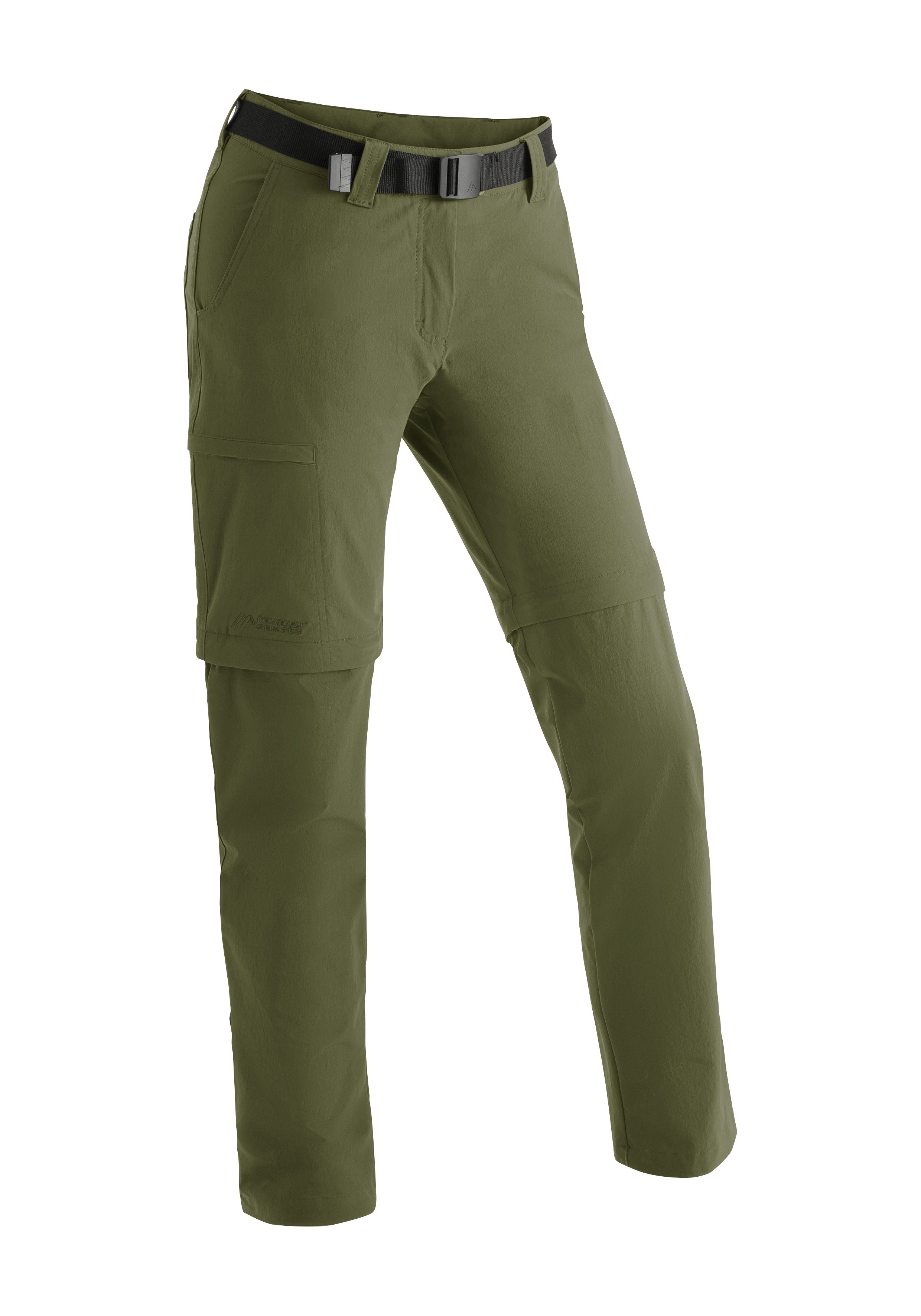 Maier Sports Functionele broek Inara slim zip Dames wandelbroek zipp-off outdoorbroek 4 zakken slim fit