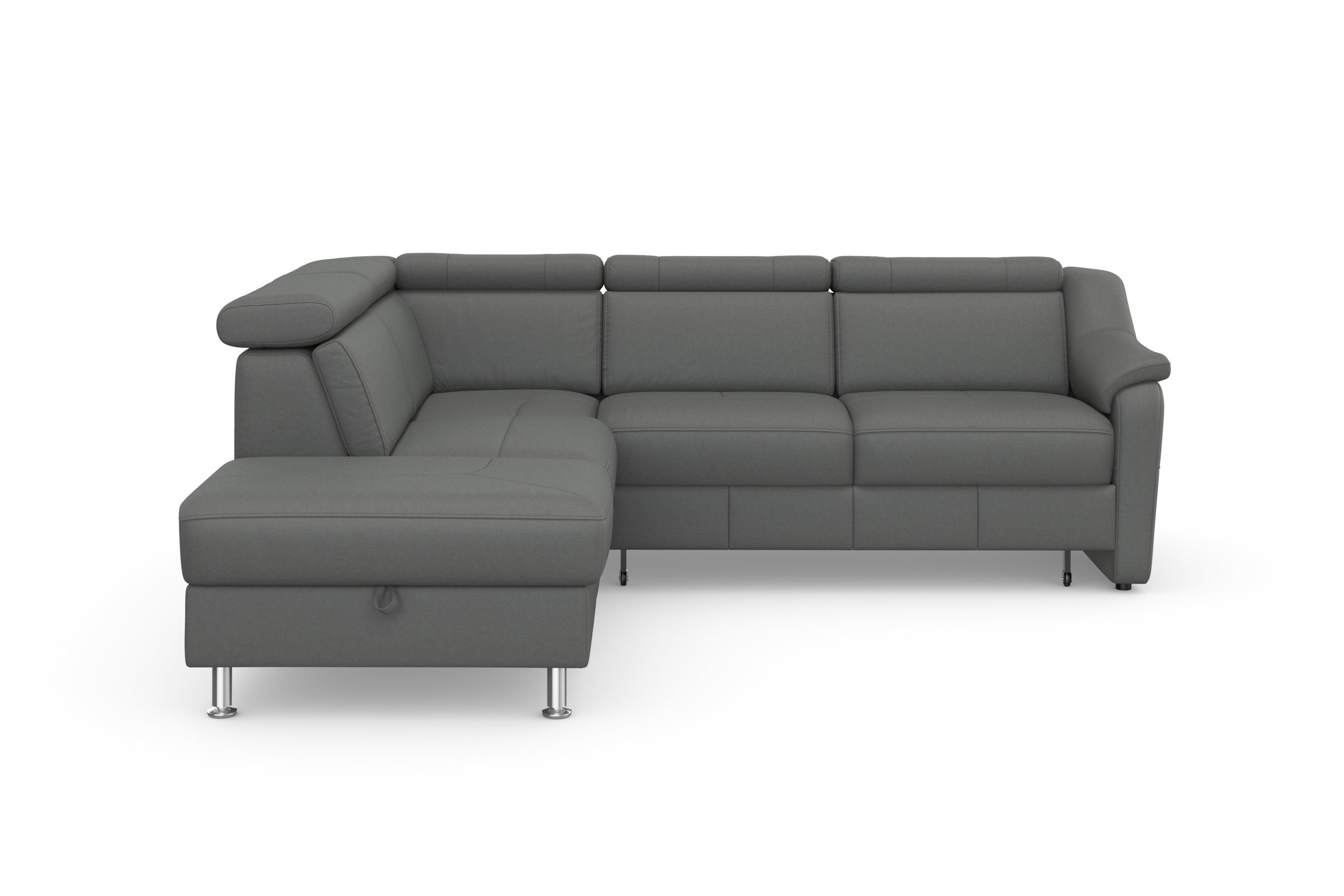 sit&more Hoekbank Freetown L-vorm met verstelbare hoofdsteun en comfortabele binnenvering