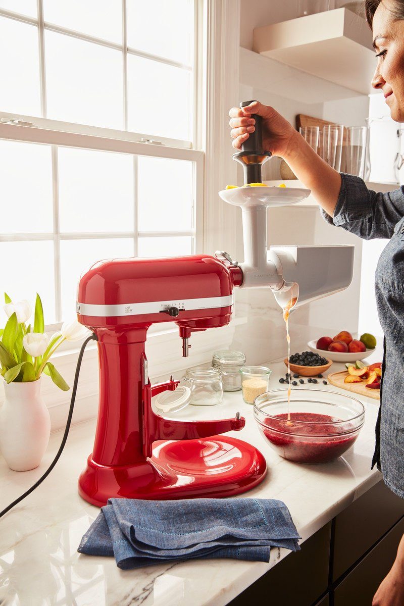 KitchenAid Pureerhulpstuk 5KSMFVSP functioneert alleen met vleesmolen 5ksmfga (wordt niet meegeleverd)