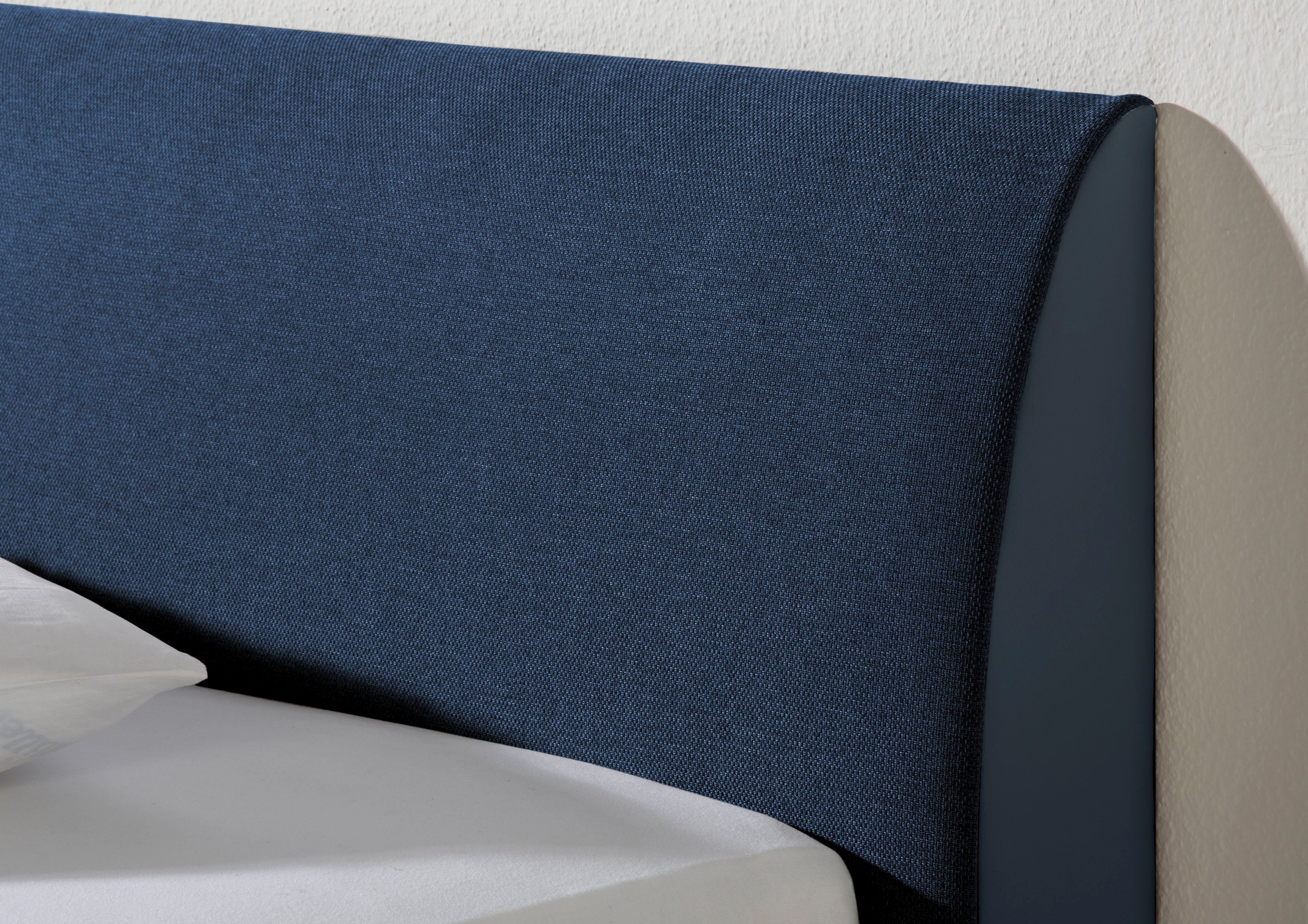 Maintal Gestoffeerd bed Makana met bedlade, ook beschikbaar in h4
